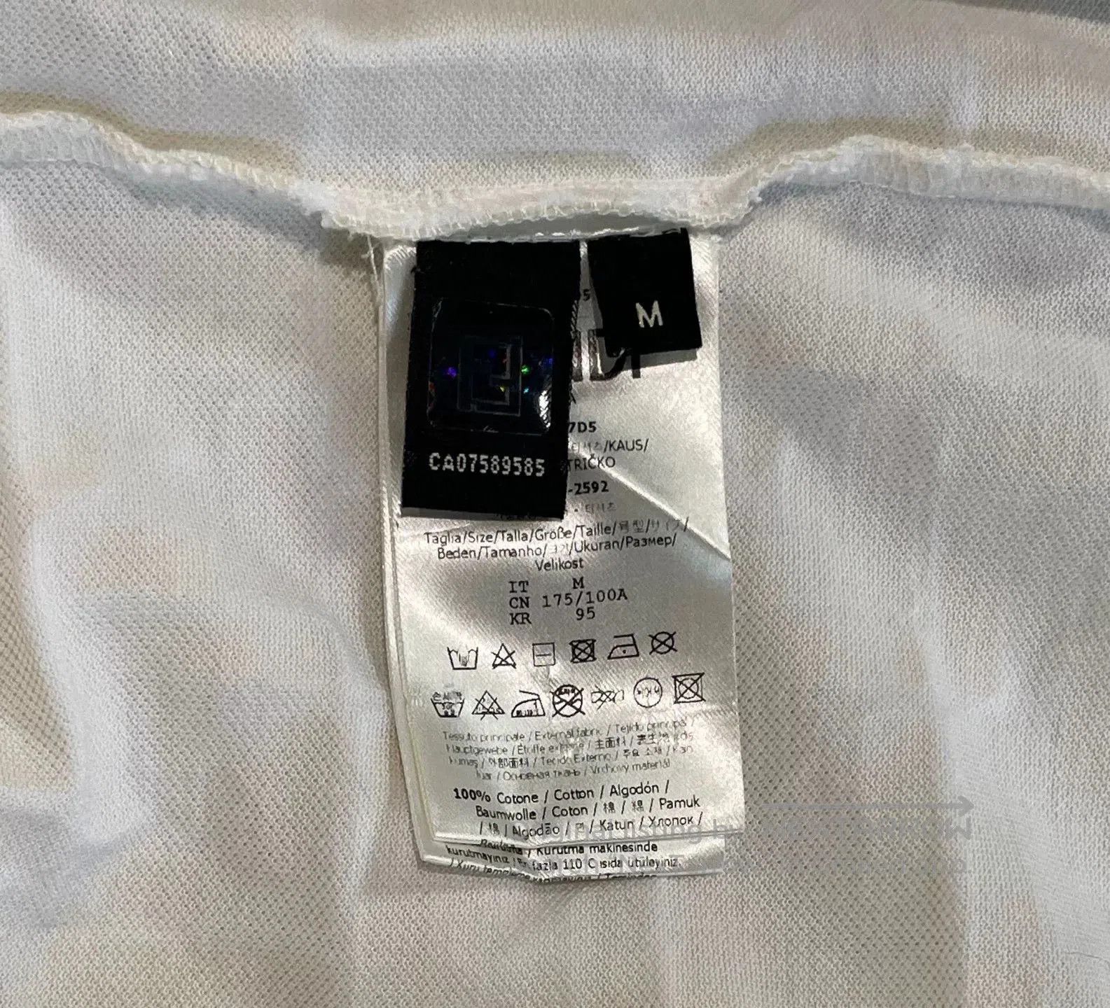 Fendi FENDI Solid Logo Print Short Sleeve T. Size US M / EU 48-50 / 2 - 6 Thumbnail