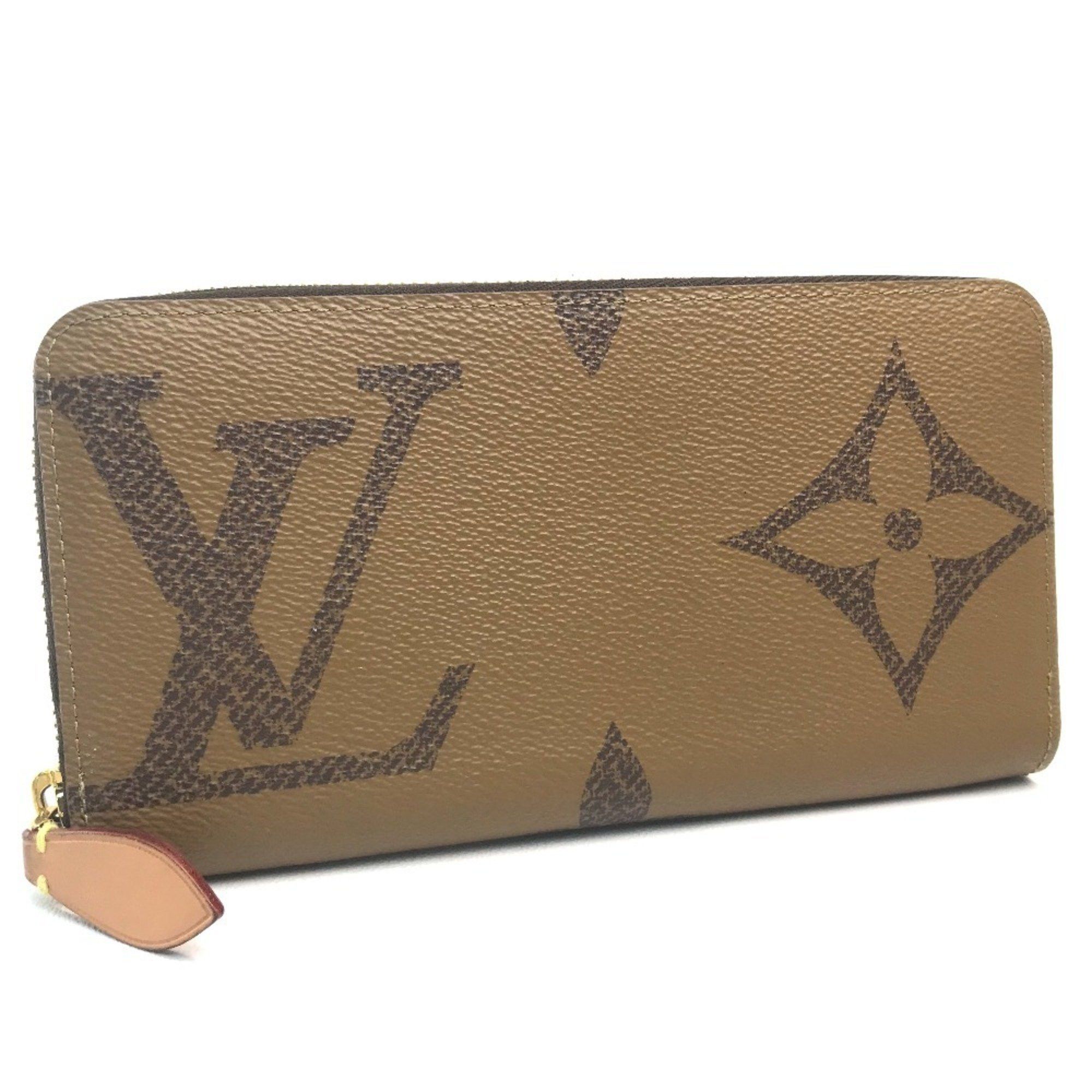 Louis Vuitton LOUIS VUITTON M67687 Monogram Giant Zippy Wallet, Reverse Canvas, Women's, Brown Size ONE SIZE - 1 Thumbnail