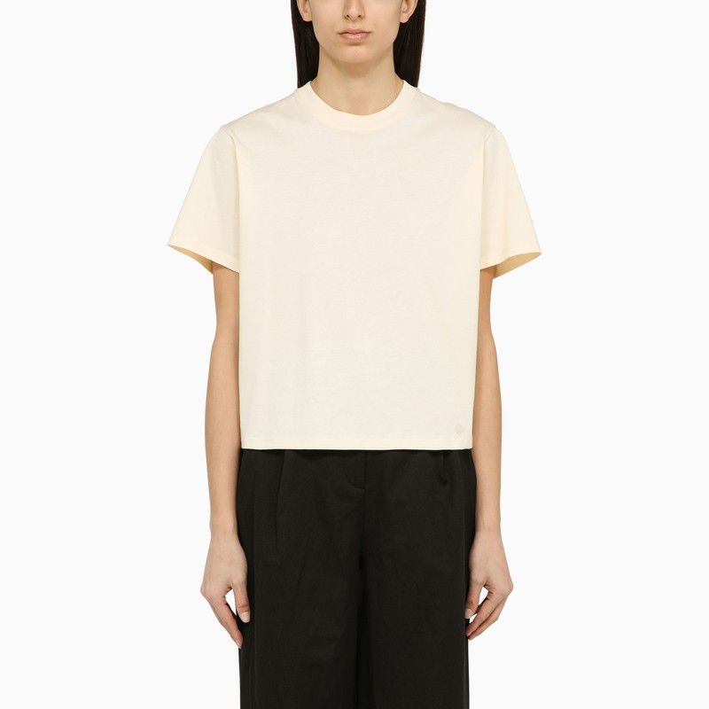 Loulou de Saison Loulou De Saison Ivory Crew-Neck T-Shirt Size L / US 10 / IT 46 - 1 Thumbnail