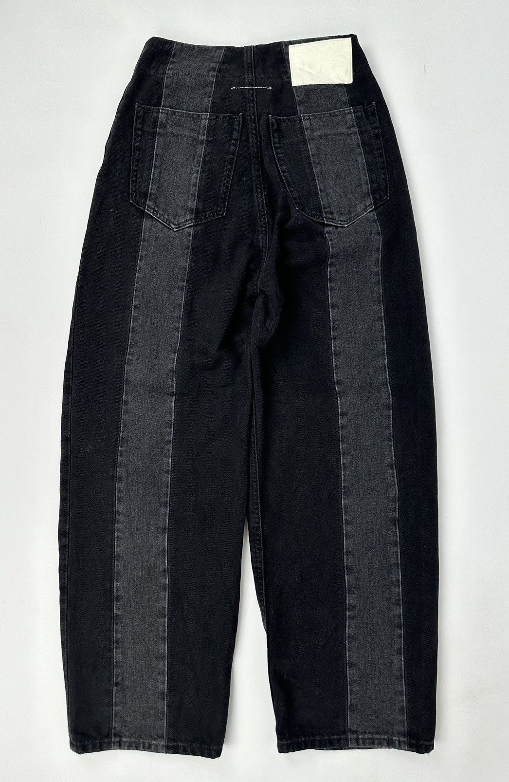 Maison Margiela Maison Margiela MM6 High waisted Button Fly Two-tone Denim Size 27" / US 4 / IT 40 - 8 Thumbnail