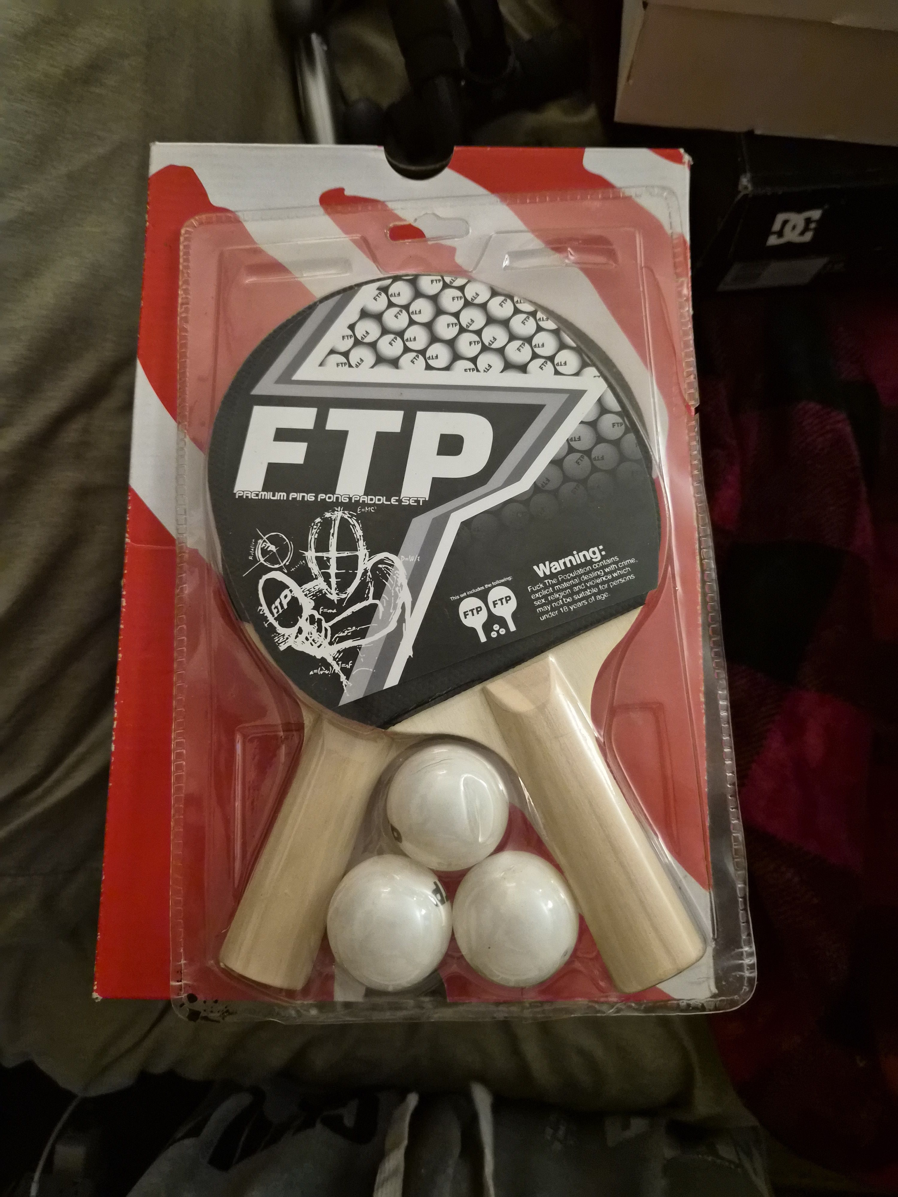 Fuck The Population FTP PING PONG PADDLES AND BALLS Size ONE SIZE - 1 Thumbnail