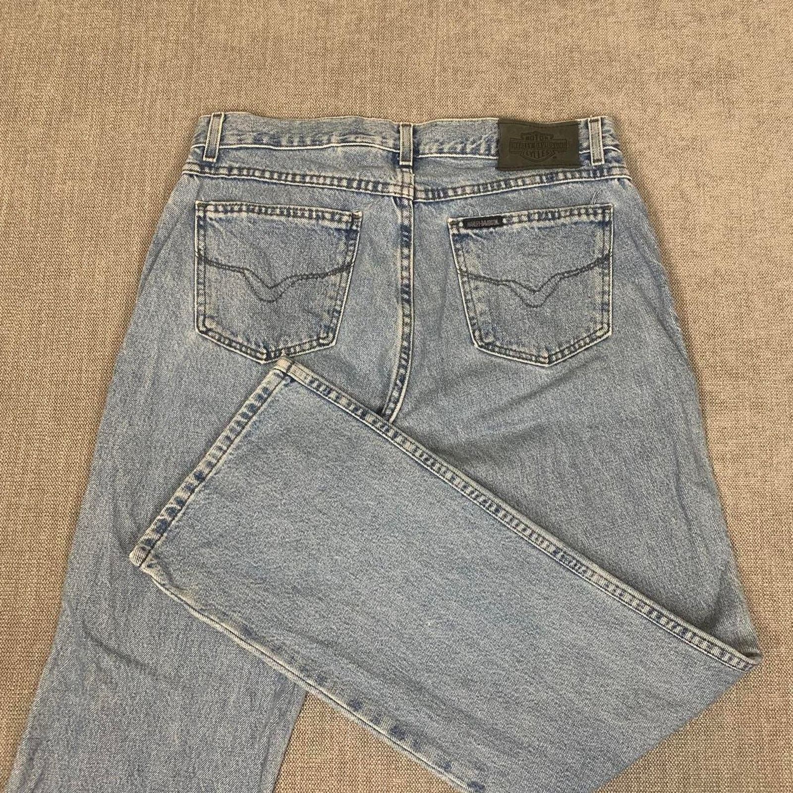 Harley Davidson Harley Davidson Baggy Western Denim Jeans Size US 33 - 1 Thumbnail