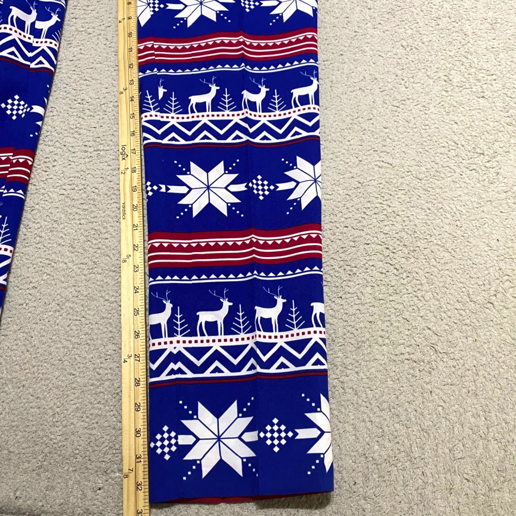 Vintage Opposuits Dress Pants Blue Snowflake Reindeer Christmas Straight 40 Mens Regular XS? Size 40R - 3 Thumbnail