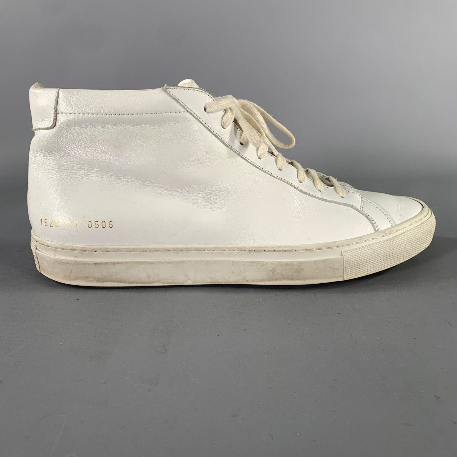 Common Projects COMMON PROJECTS Size 8 White Leather Lace Up Sneakers Size US 8 / EU 41 - 2 Thumbnail