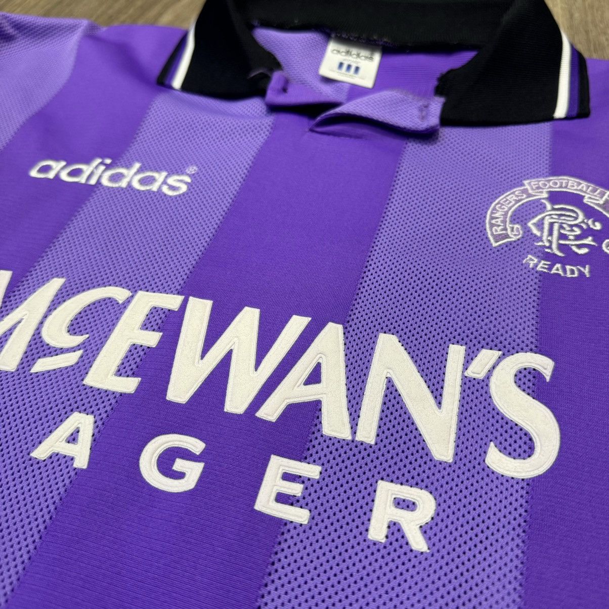 Adidas Glasgow Rangers 94/95 third away shirt Size US L / EU 52-54 / 3 - 4 Thumbnail