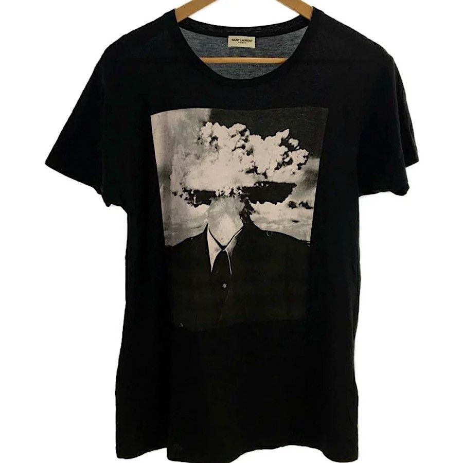 image of Saint Laurent Paris Authentic Saint Laurent 13 Ss Hedi Slimane “Bombhead” Tee in Black (Size XS)