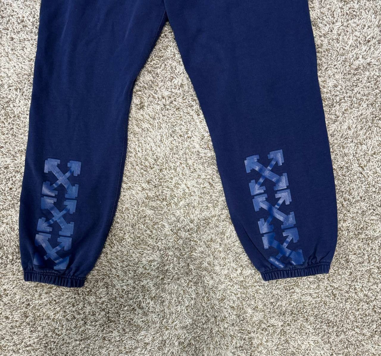 Off-White Off-White Rubber Arrow Sweat Pants Navy Size US 32 / EU 48 - 16 Thumbnail