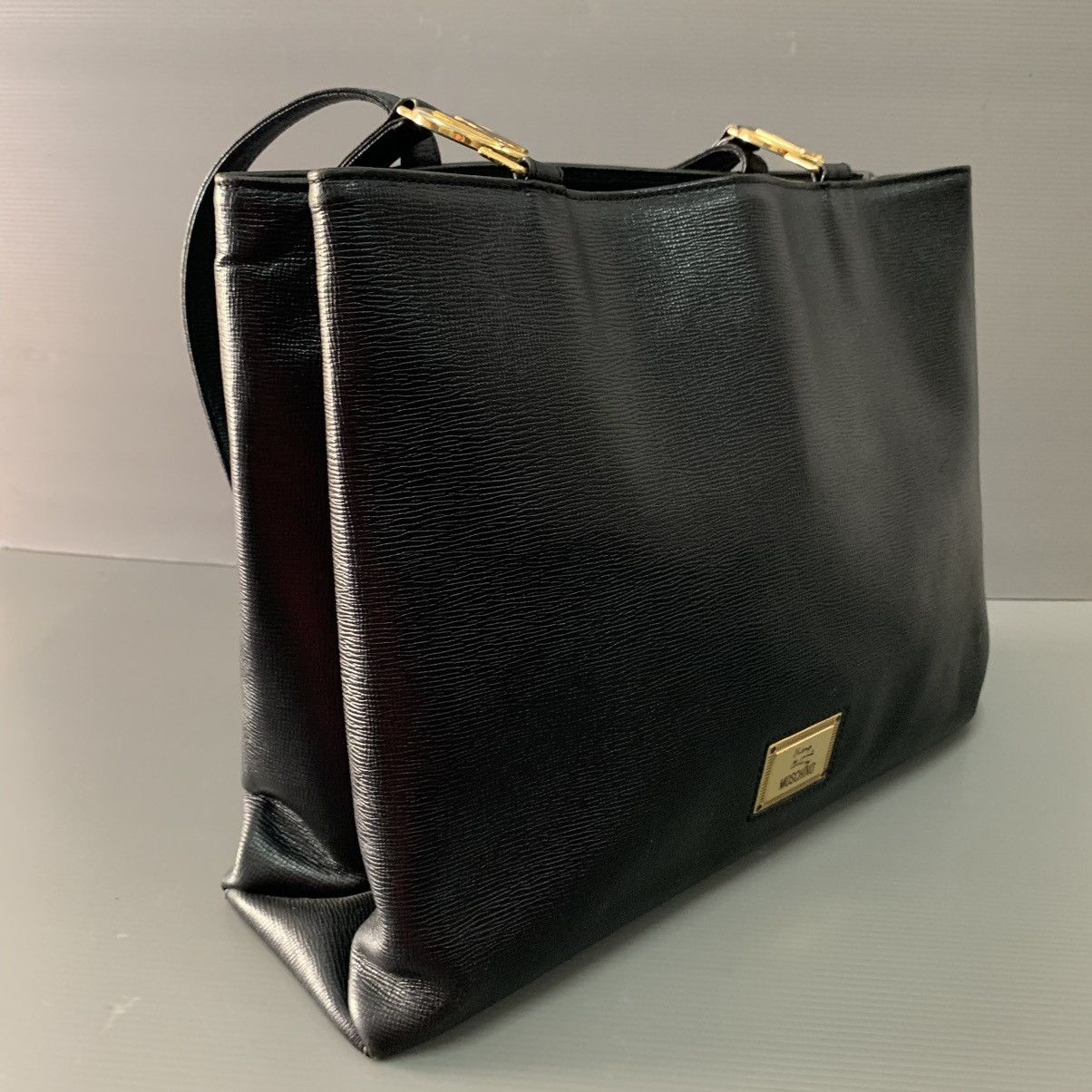 Moschino Moschino Leather Shoulder Tote Bag Size ONE SIZE - 3 Thumbnail