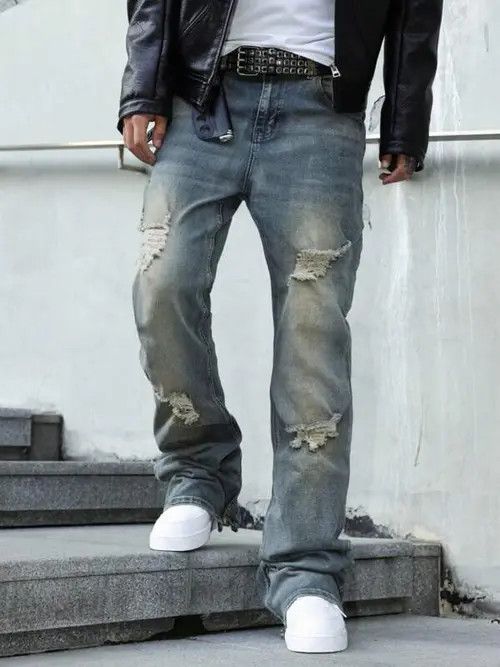 Japanese Brand Fukada x Asada Stacked denim jeans DRIP Size US 32 / EU 48 - 3 Thumbnail
