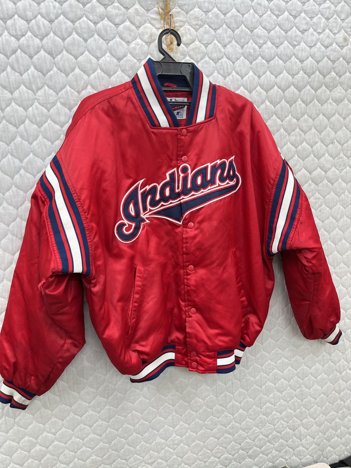 Starter 🔥🔥🔥MLB STARTER CLEVELAND INDIANS VARSITY JACKET Size US L / EU 52-54 / 3 - 3 Thumbnail
