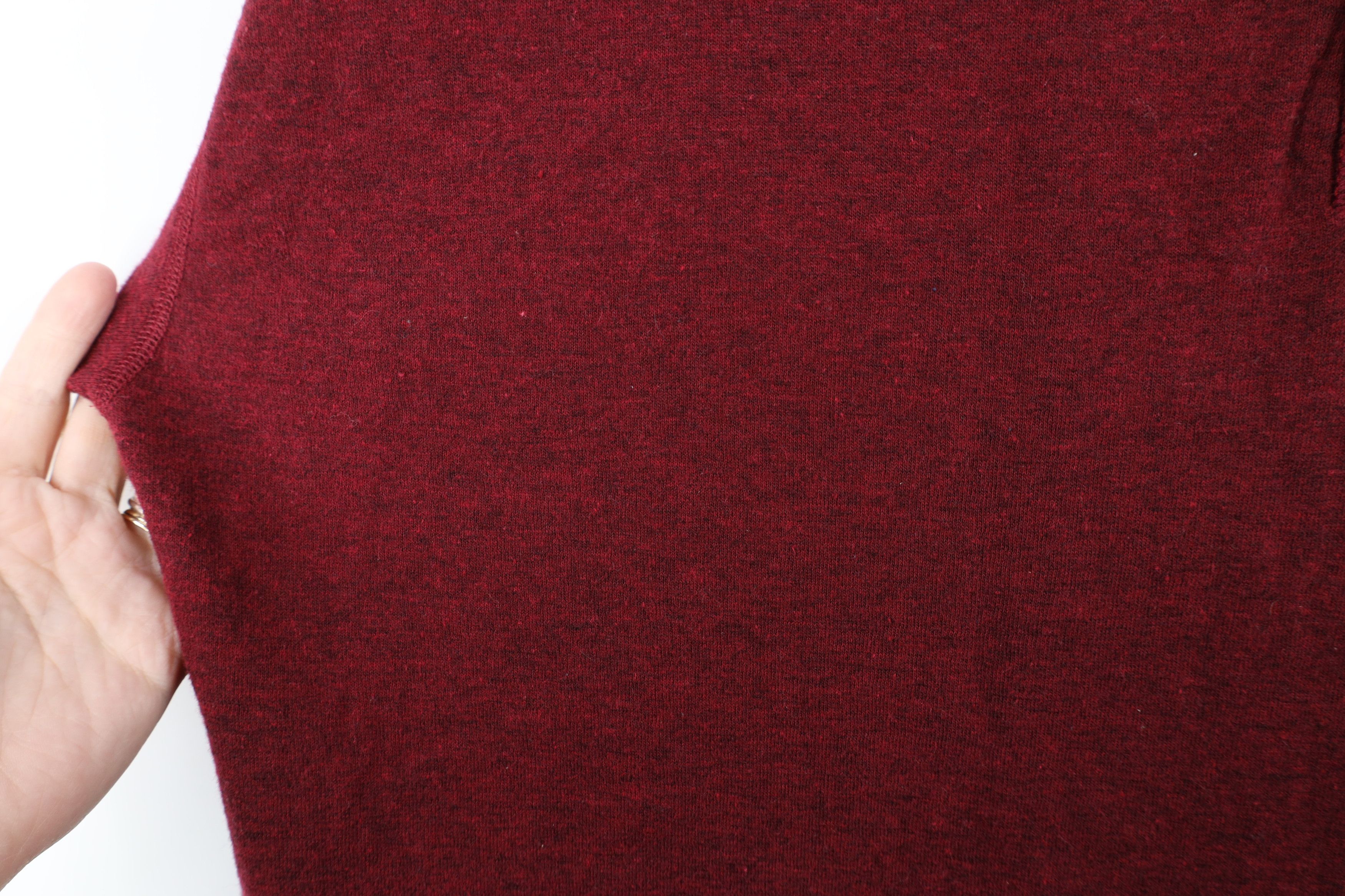 L.L. Bean × Vintage Vintage LL Bean Wool Blend Thermal Knit Henley T-Shirt Red Size US XL / EU 56 / 4 - 7 Thumbnail
