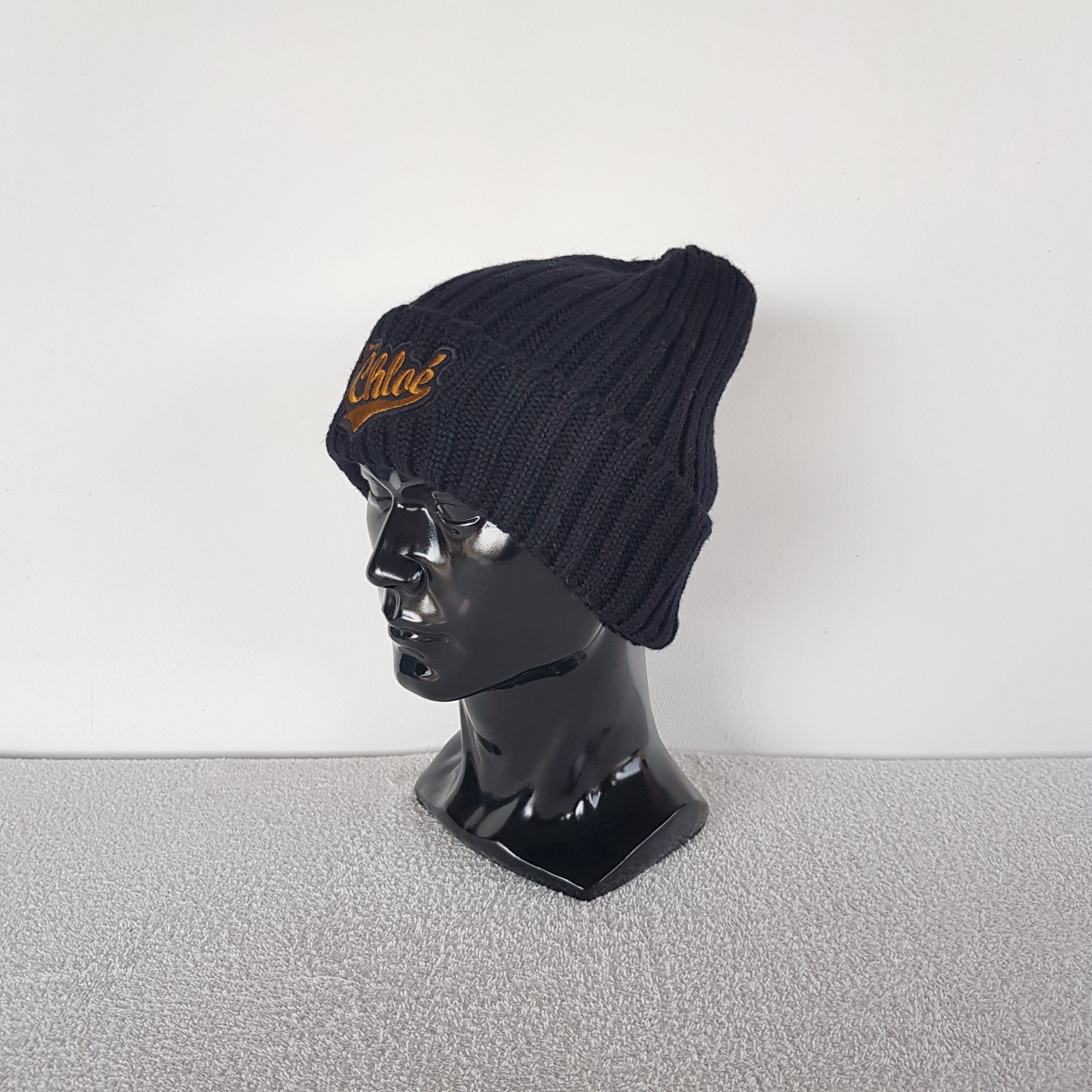 Chloe Vintage Chloe Beanie Knitted Snow Caps Hats Size ONE SIZE - 2 Thumbnail