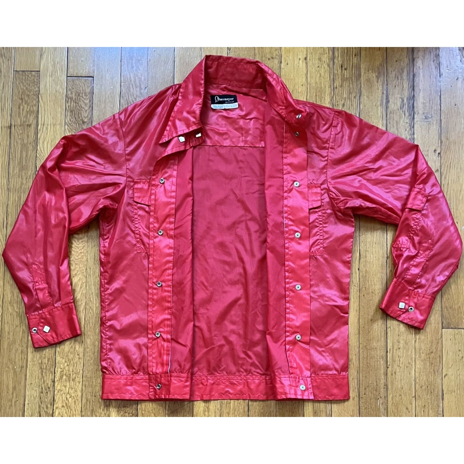 Obermeyer VINTAGE Obermeyer Rain Jacket Women's Large Red 90s Size L / US 10 / IT 46 - 2 Thumbnail
