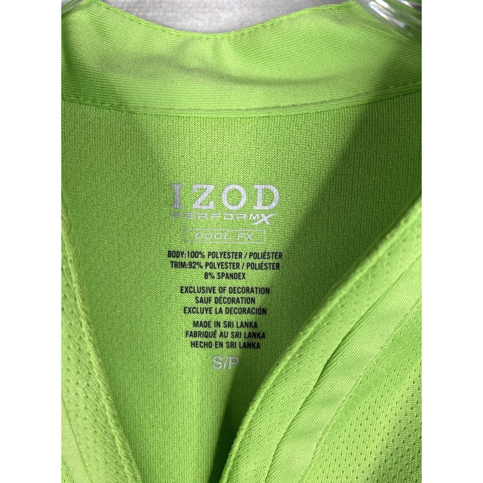 Izod Izod Polo Womens S Green White PerformX Cool FX Sleeveless Golf Stretch Shirt Size S / US 4 / IT 40 - 3 Thumbnail