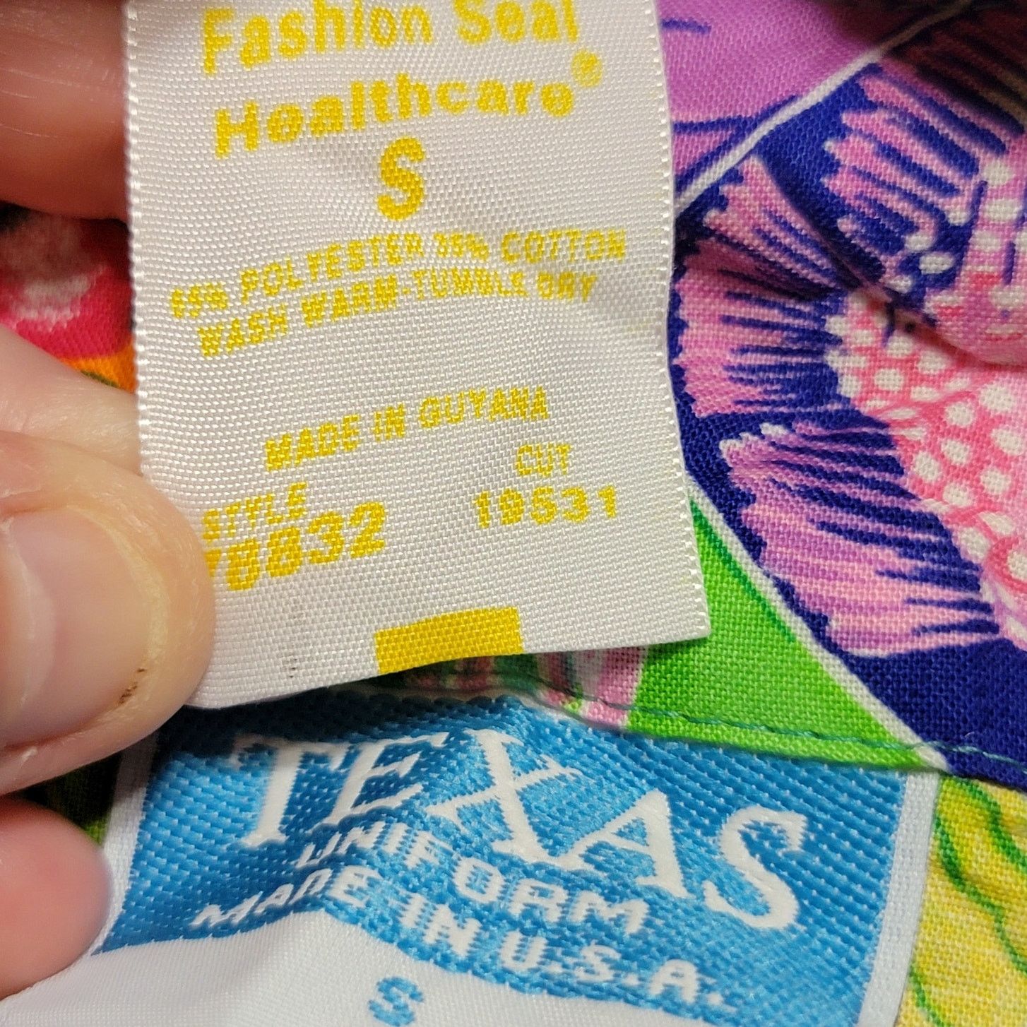 Other 2 Pc Texas Uniform Purple Themed Scrub Set - Size Small Size S / US 4 / IT 40 - 7 Thumbnail