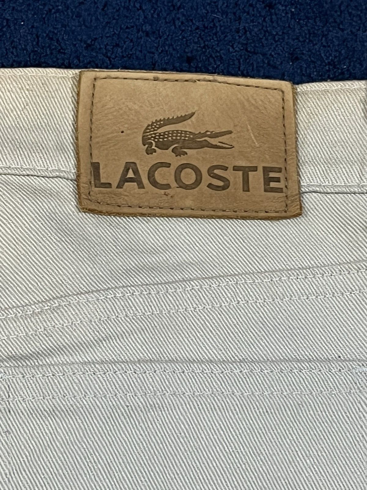 Lacoste × Le Grande Bleu (L.G.B.) × Retrofit Vintage Lacoste Faded Y2K Flare Denim Size US 30 / EU 46 - 13 Thumbnail