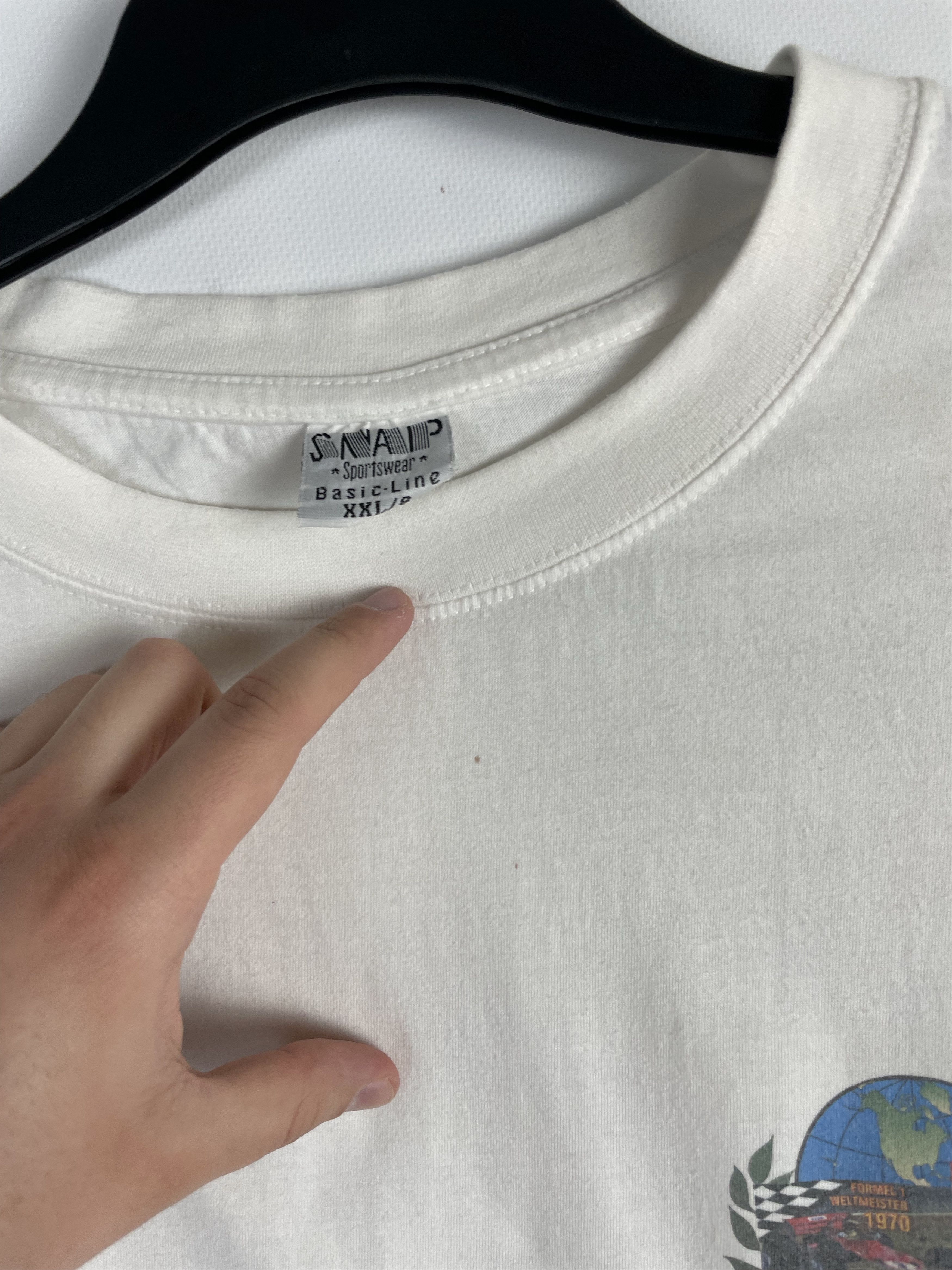 Formula 1 Vintage Jochen F1 White Tee Size US XXL / EU 58 / 5 - 8 Thumbnail