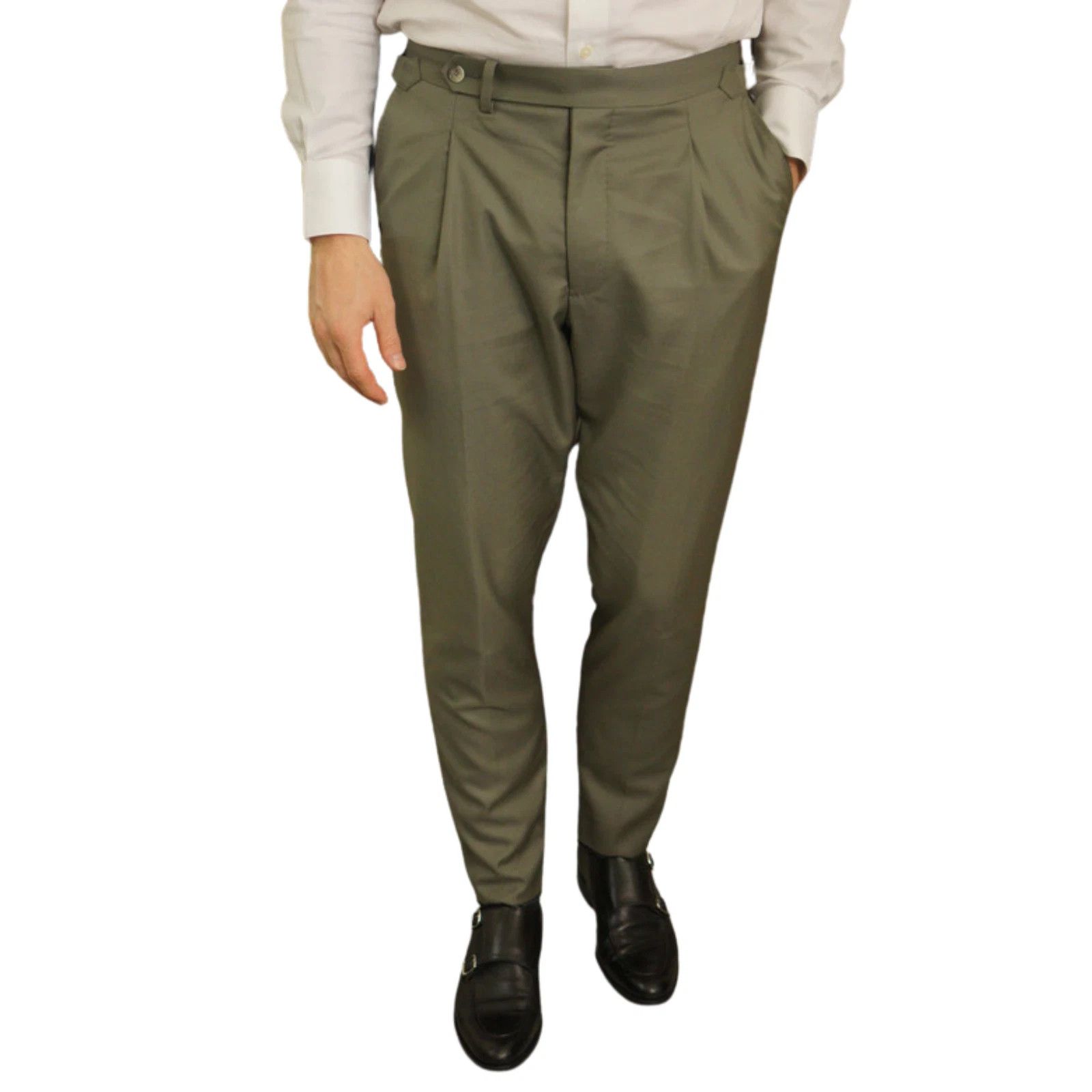 Suitsupply Men Suitsupply Suit Havana Tulip Wool S110 Pleated US40L Size 40L - 7 Thumbnail
