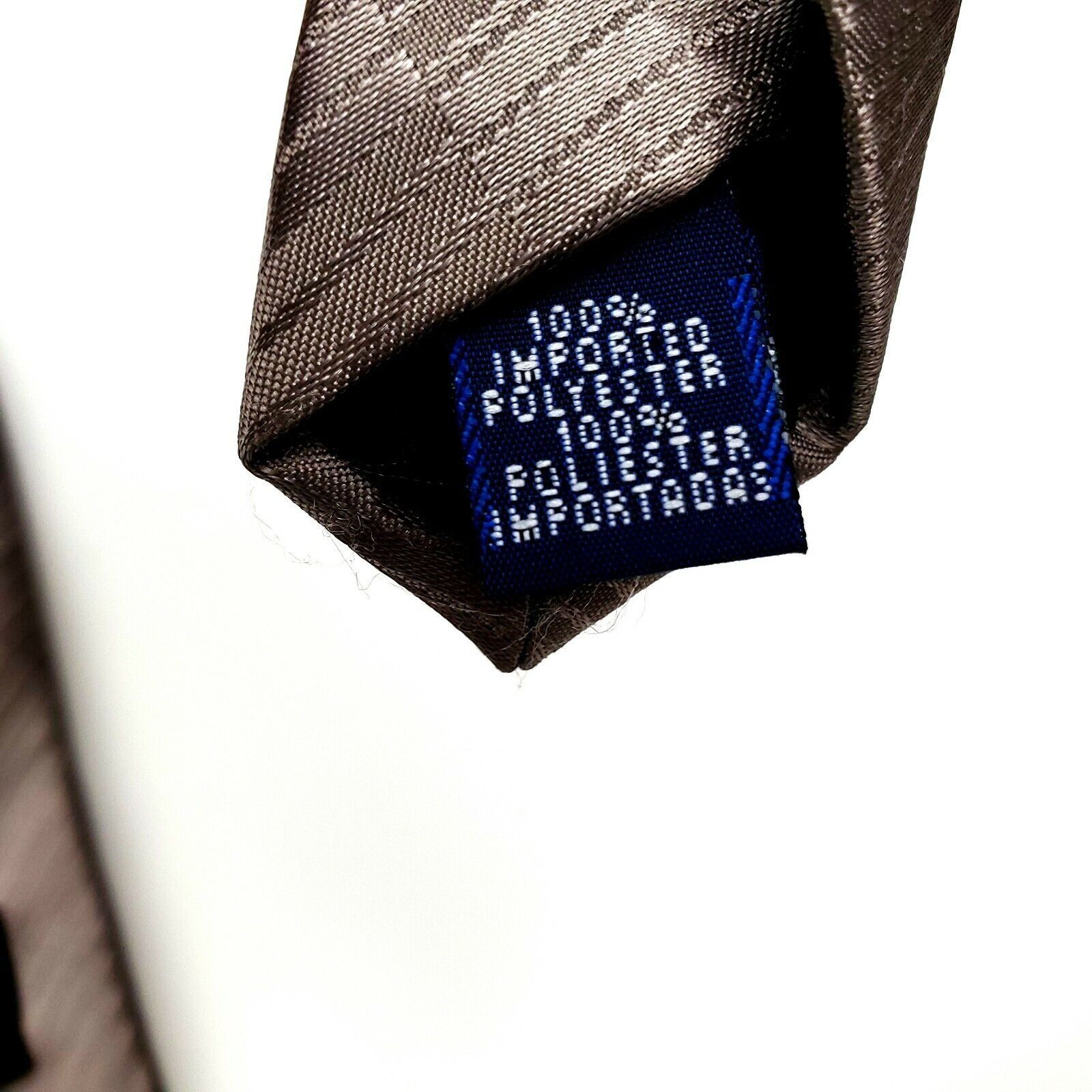 Vintage Don Loper Bevery Hills Beige Check Silk Tie Print Short Size ONE SIZE - 4 Thumbnail