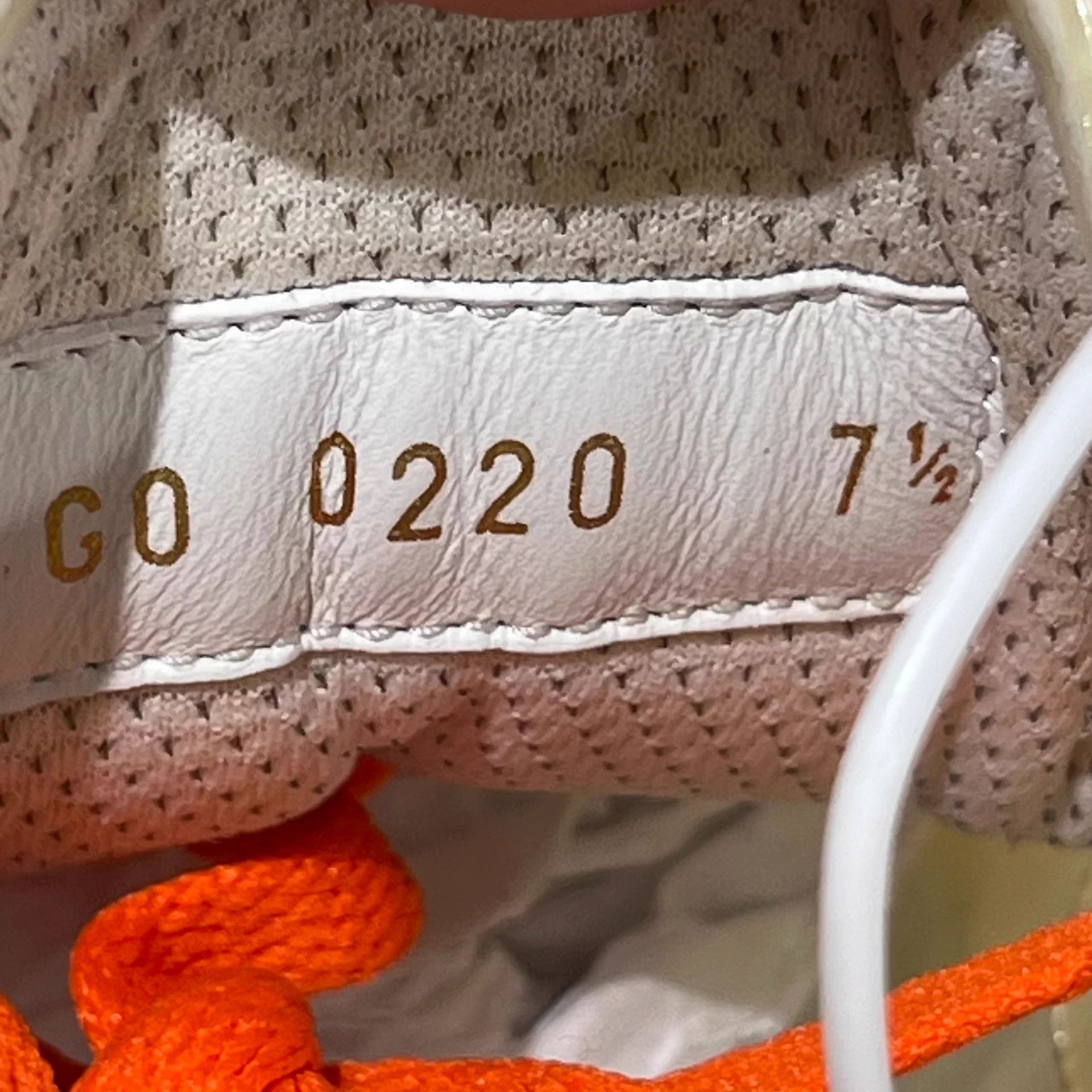 Louis Vuitton LV Trainer Clear White Orange UK7.5/41.5 Size US 8.5 / EU 41-42 - 8 Thumbnail