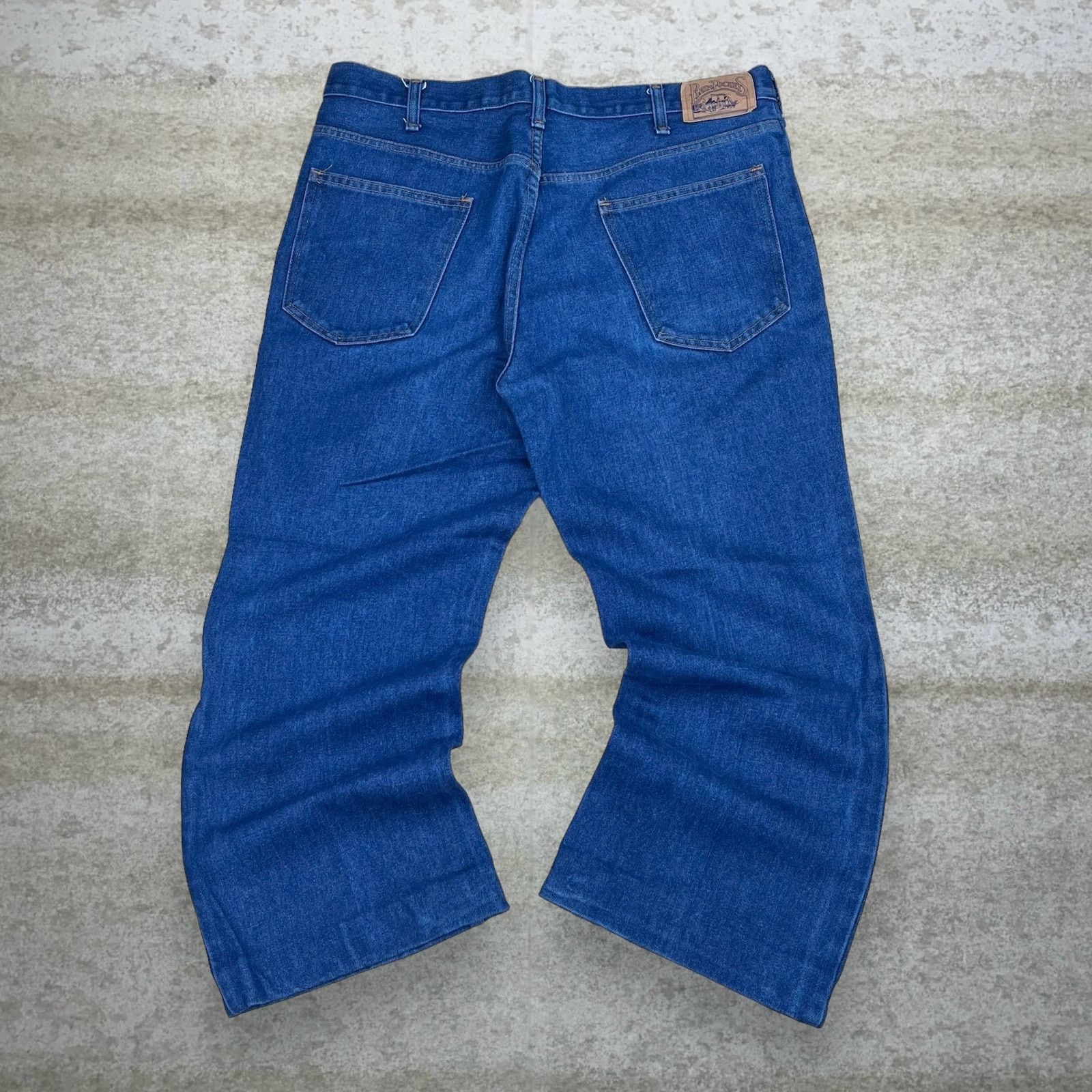 Vintage True Vintage 70s Plain Pockets Jeans 38x28 Bootcut Dark Wash Size US 38 / EU 54 - 1 Thumbnail