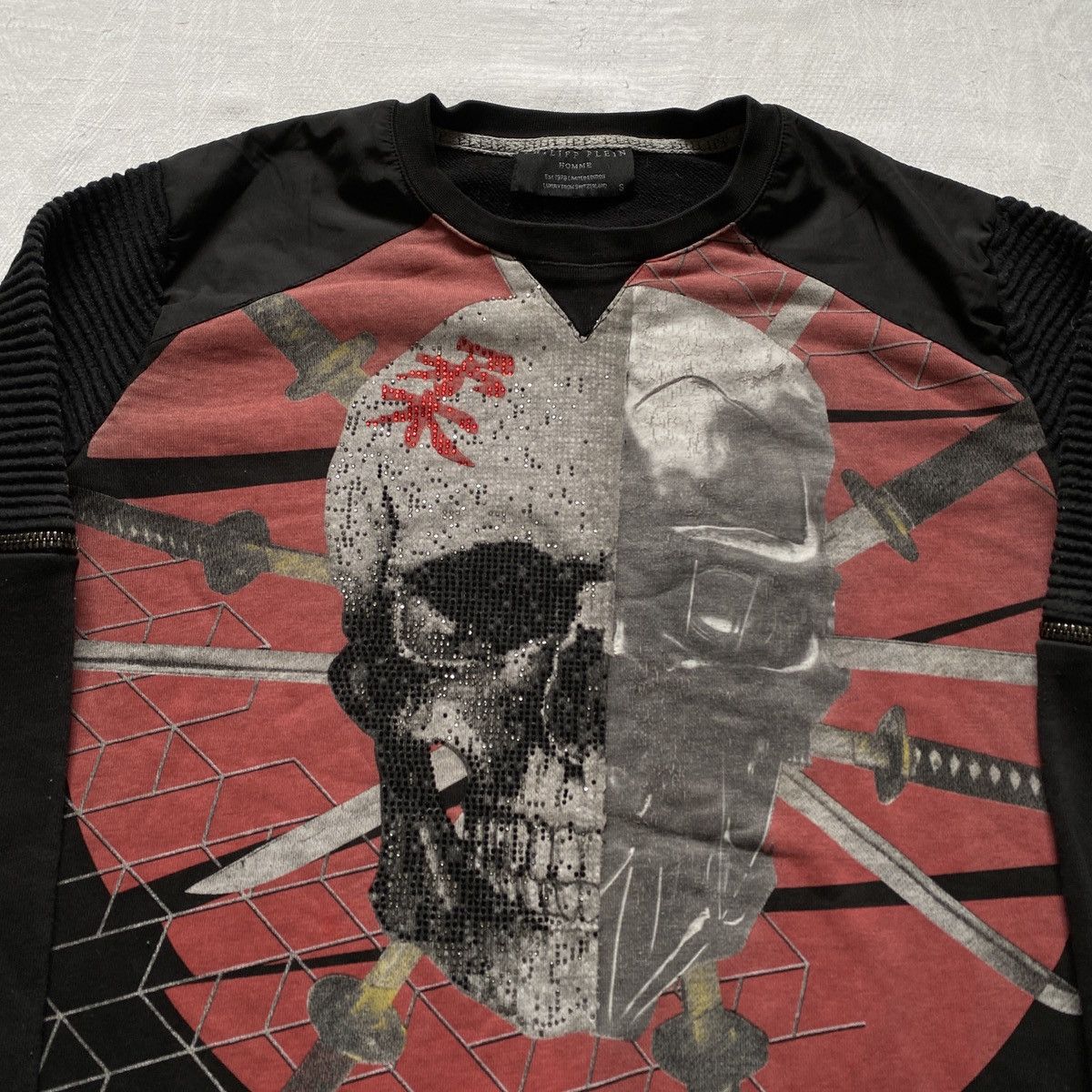 Philipp Plein Philipp Plein Japanese Skull Appear Print Sweatshirt Size US M / EU 48-50 / 2 - 2 Thumbnail