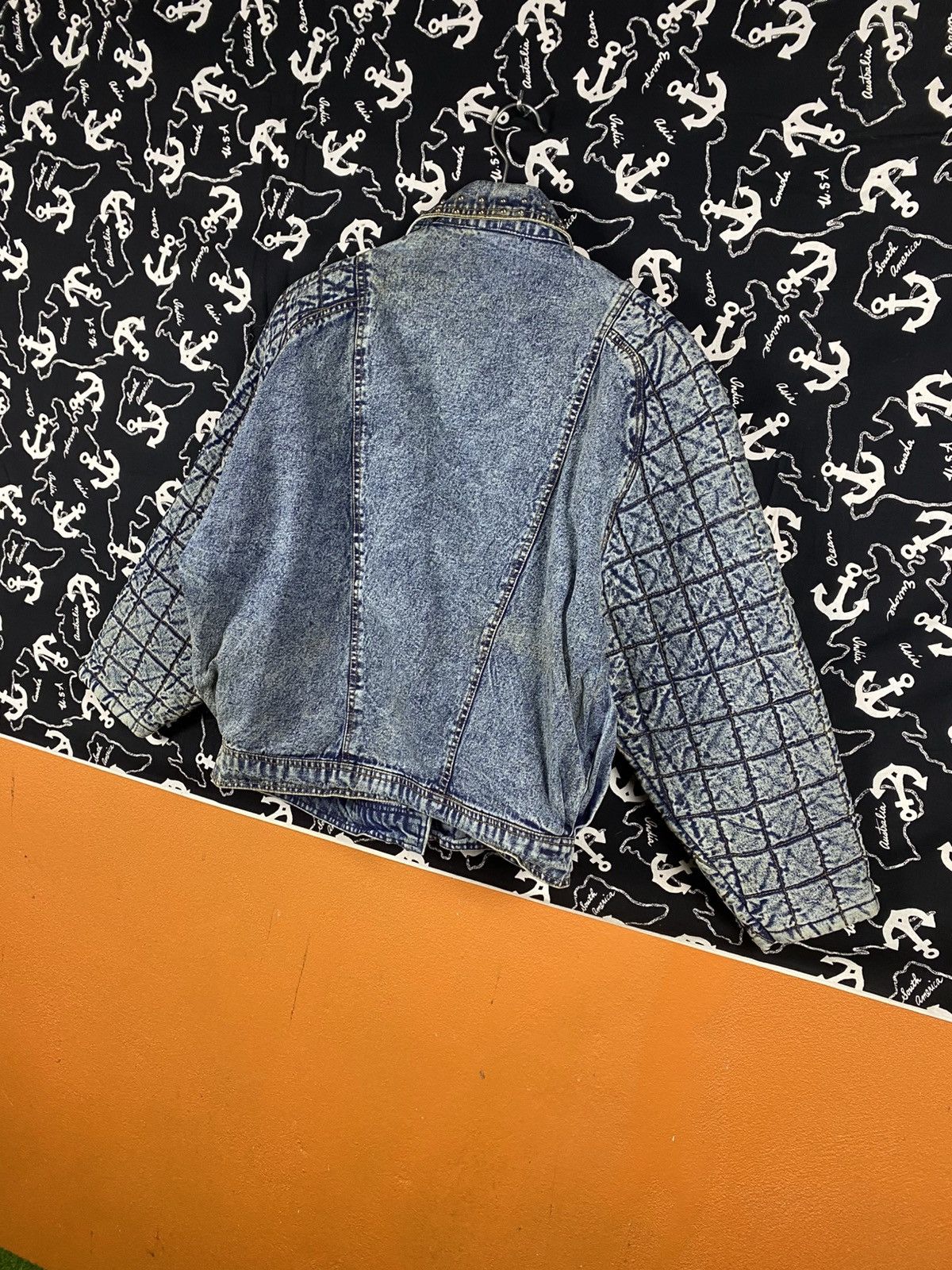 Japanese Brand Vintage Hearty Heart Studded Quilted Denim Jacket Acid Wash Size M / US 6-8 / IT 42-44 - 10 Thumbnail