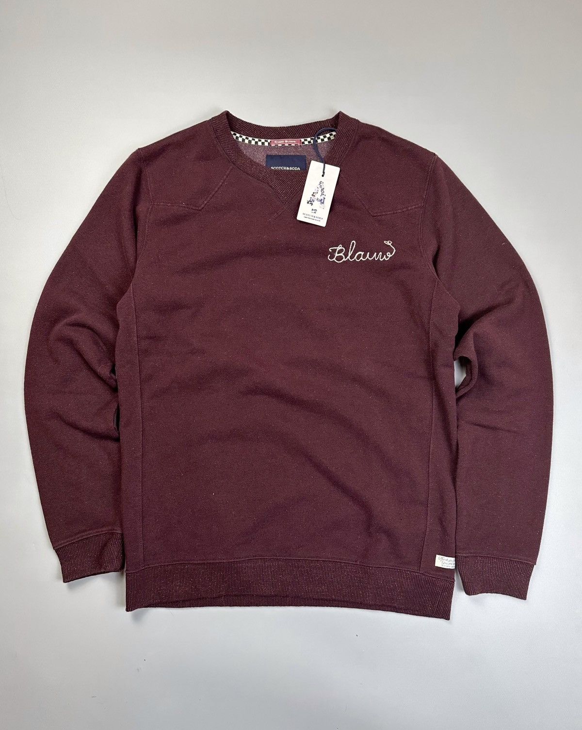 Scotch & Soda Scotch&soda Solid Thick Sweatshirt Blauw Logo Size M / US 6-8 / IT 42-44 - 1 Thumbnail