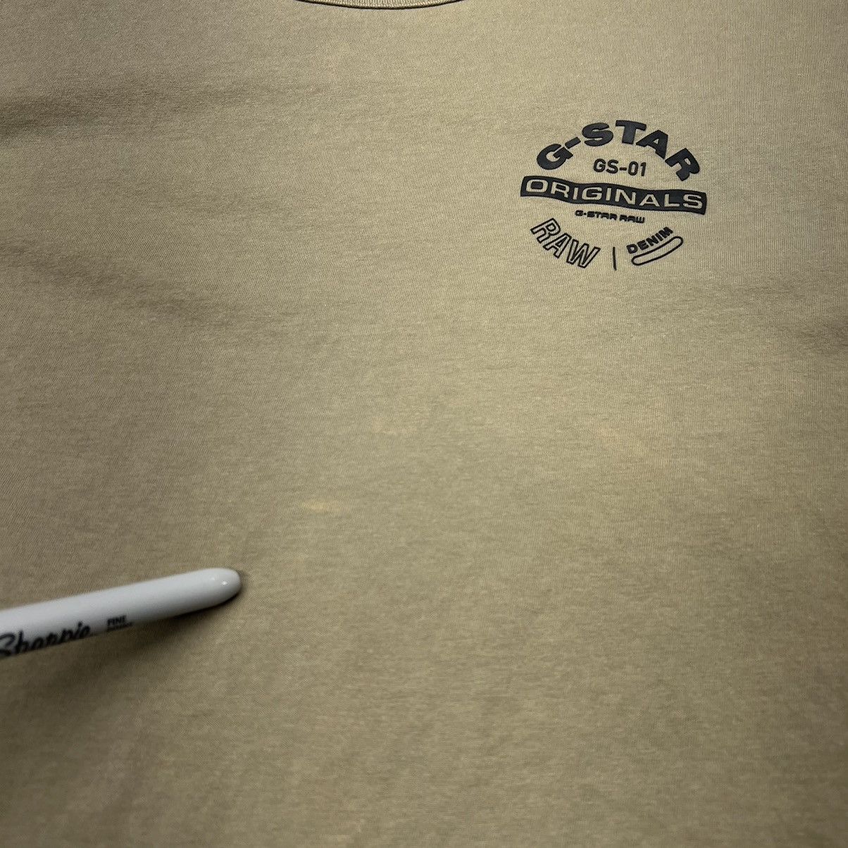 G-Star G Star Tee Shirt Green Logo Olive Raw Denim Originals Army Size US M / EU 48-50 / 2 - 11 Thumbnail