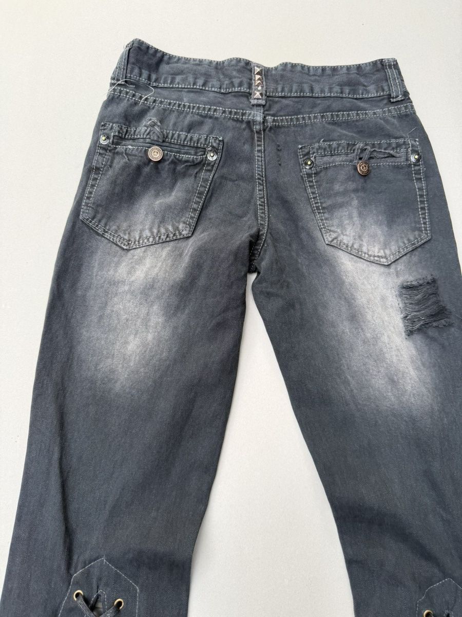 Japanese Brand Sworddish lace up flare jeans Size US 28 / EU 44 - 6 Thumbnail