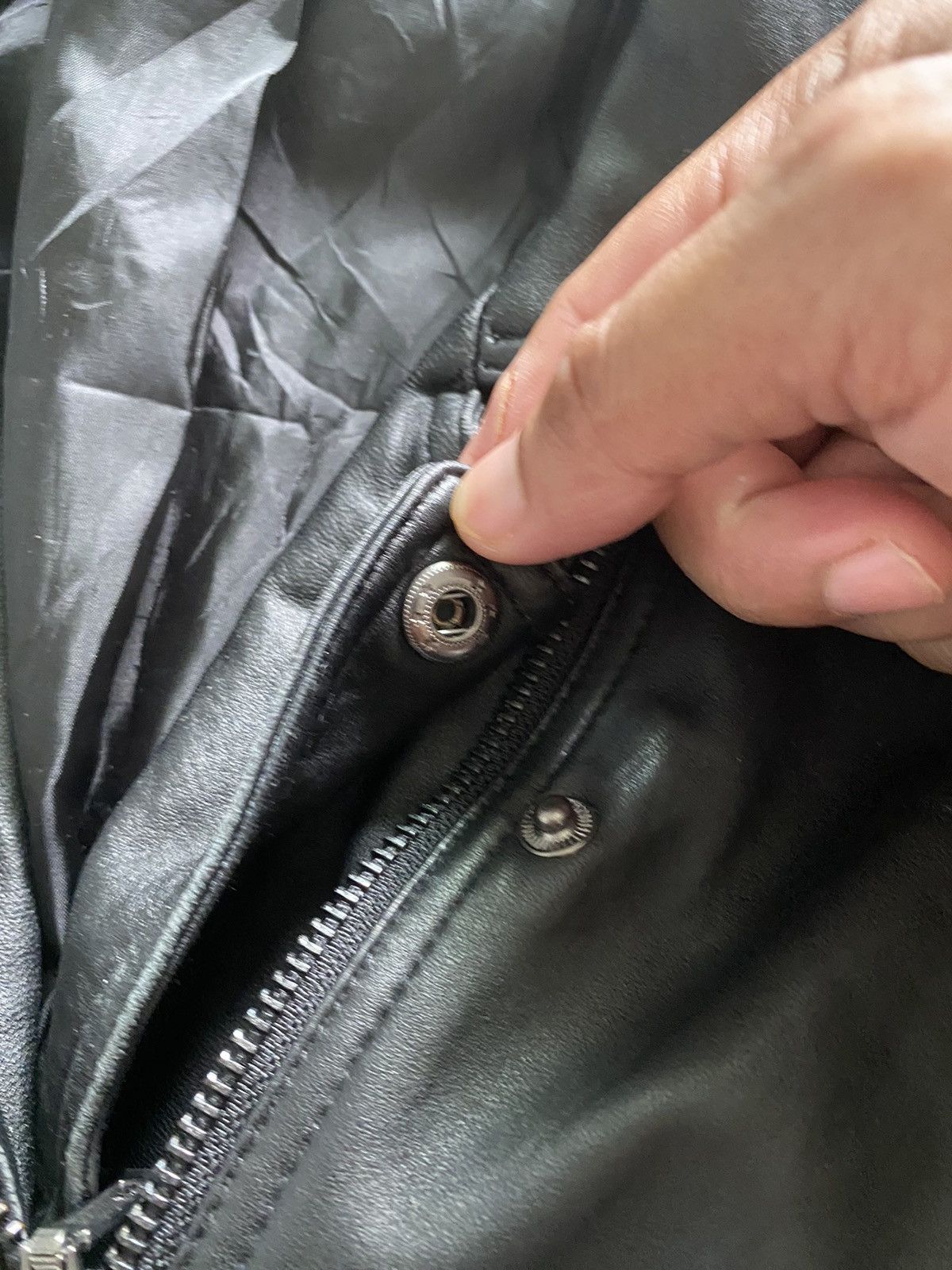 If Six Was Nine Leather Jacket CONPIACERE Design Punk zipper malcom X style Size US M / EU 48-50 / 2 - 10 Thumbnail
