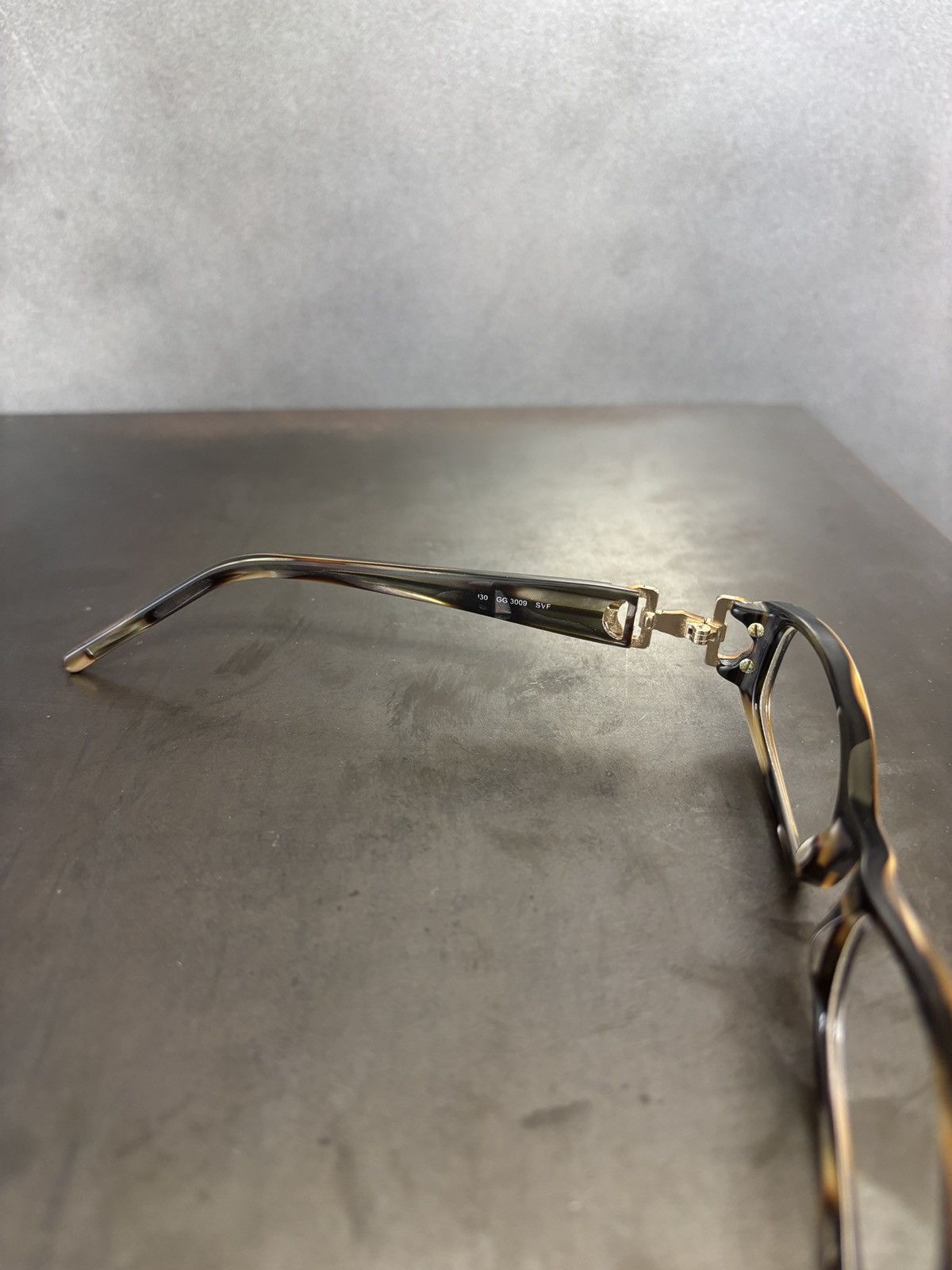 Gucci 2000s Vintage Gucci Frames Horsebit GG3009 Y2K Eyeglasses IT Size ONE SIZE - 14 Thumbnail