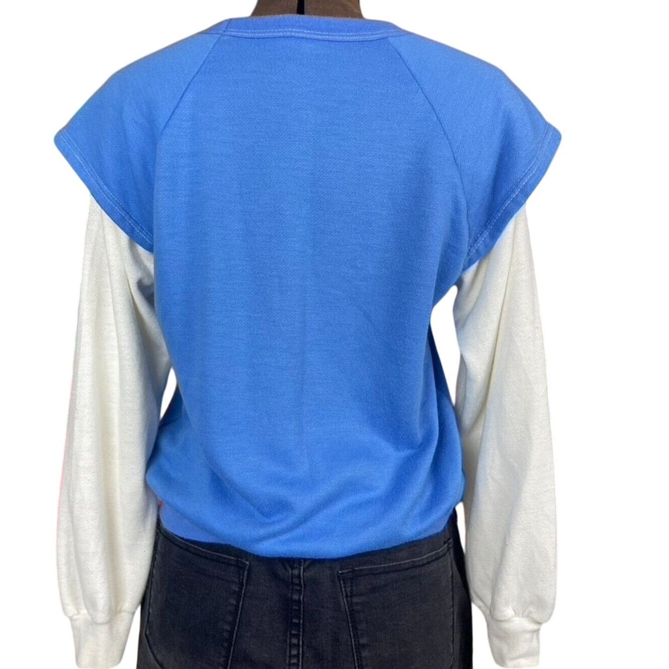 Vintage 80’s JULIE GIRL Layered Sweatshirt Womens (M) Soft Crew USA Size M / US 6-8 / IT 42-44 - 4 Thumbnail