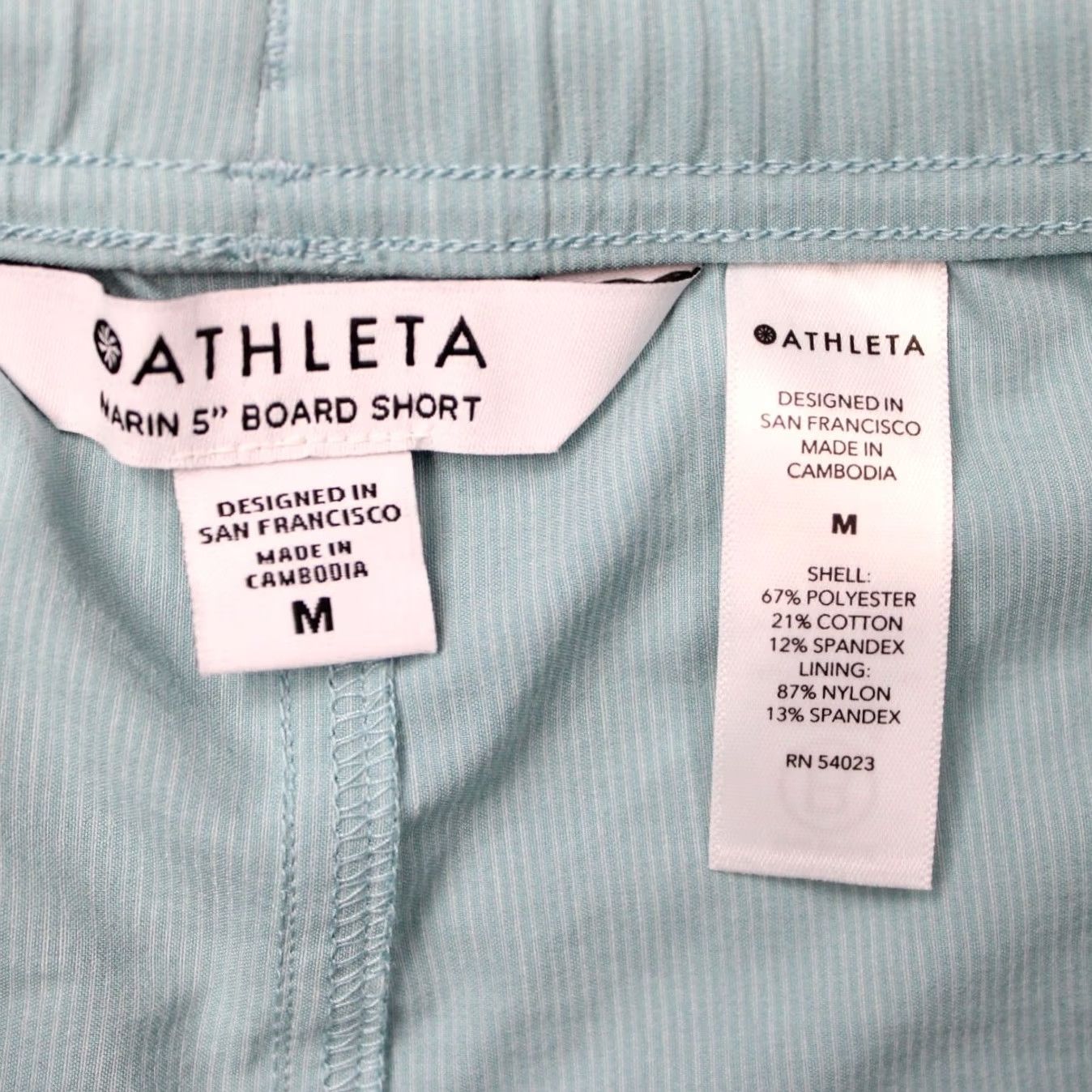 Athleta Athleta Womens Medium Blue Marin 5" Drawstring Board Shorts Gym Activewear Marine Pattern Shorts Woman Size 32" / US 10 / IT 46 - 6 Thumbnail