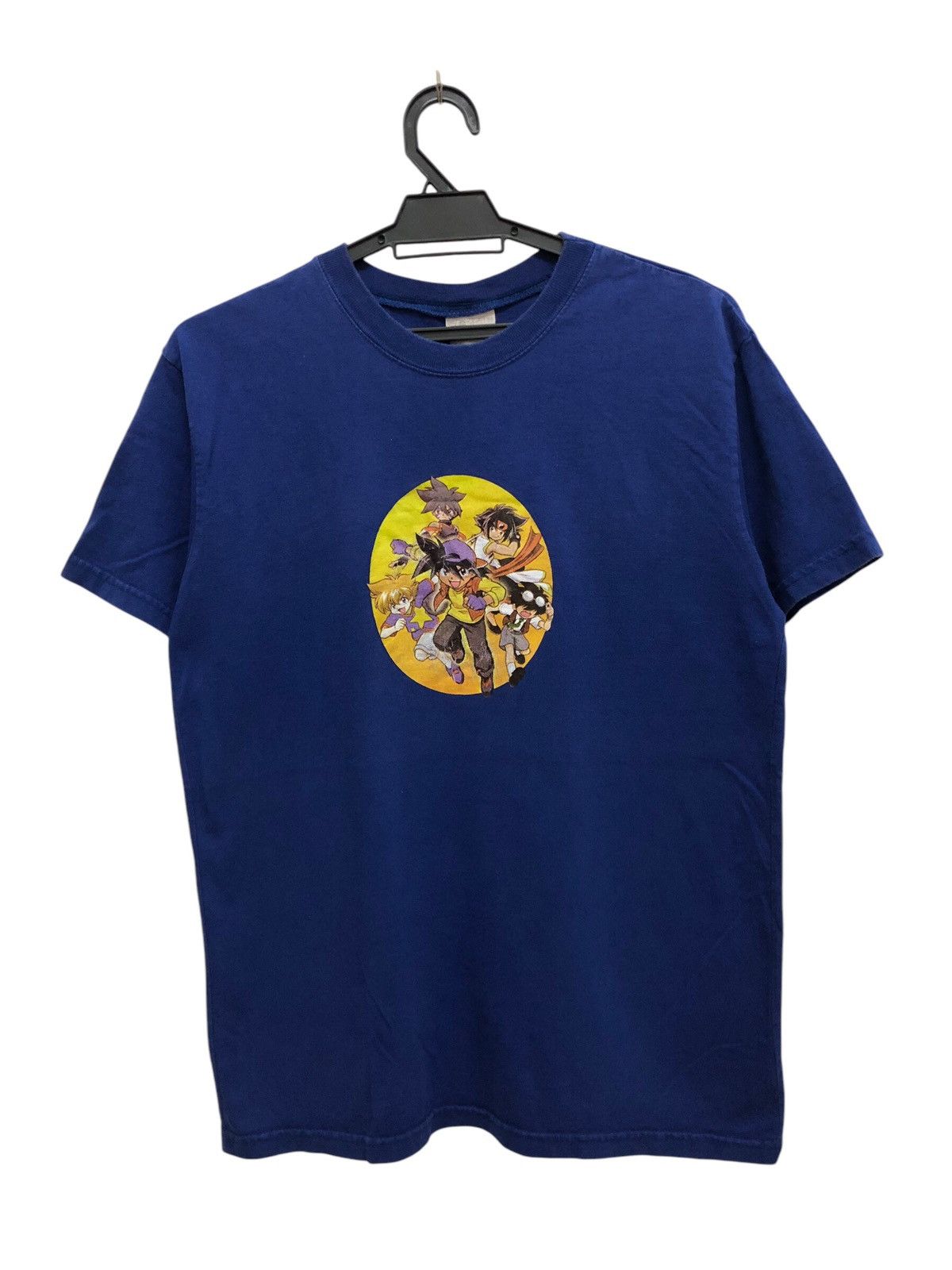 Anime × Vintage Y2K 🔥 BAYBLADE ANIME CANADIAN PROMO TEE RARE GRAPHICAL Size US L / EU 52-54 / 3 - 1 Thumbnail
