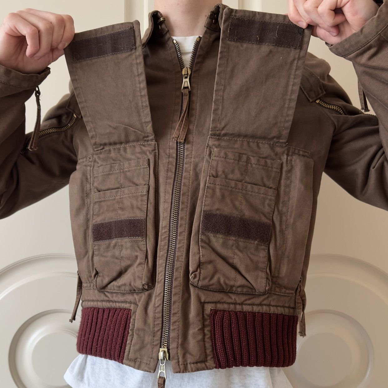 Dsquared2 Dsquared2 F/W 2003 Arm Full-Zipper Bomber Jacket Size US M / EU 48-50 / 2 - 3 Thumbnail