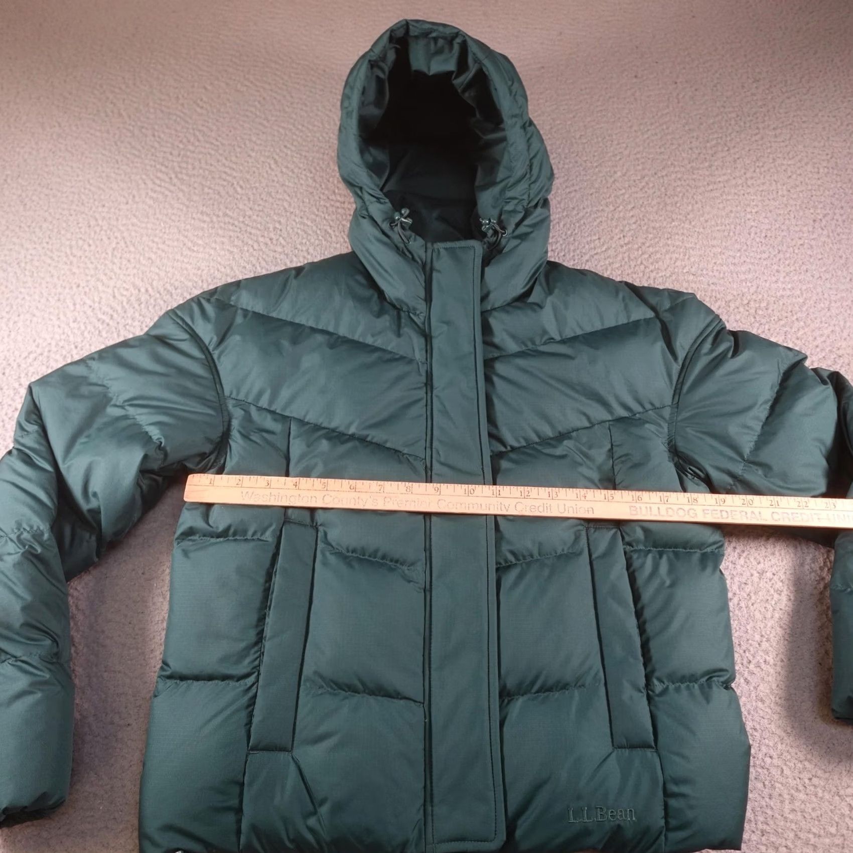 Vintage VINTAGE LL Bean Puffer Jacket Womens XS Green Hooded Down Insulated Warm Ski Snow Bomber Size XS / US 0-2 / IT 36-38 - 5 Thumbnail