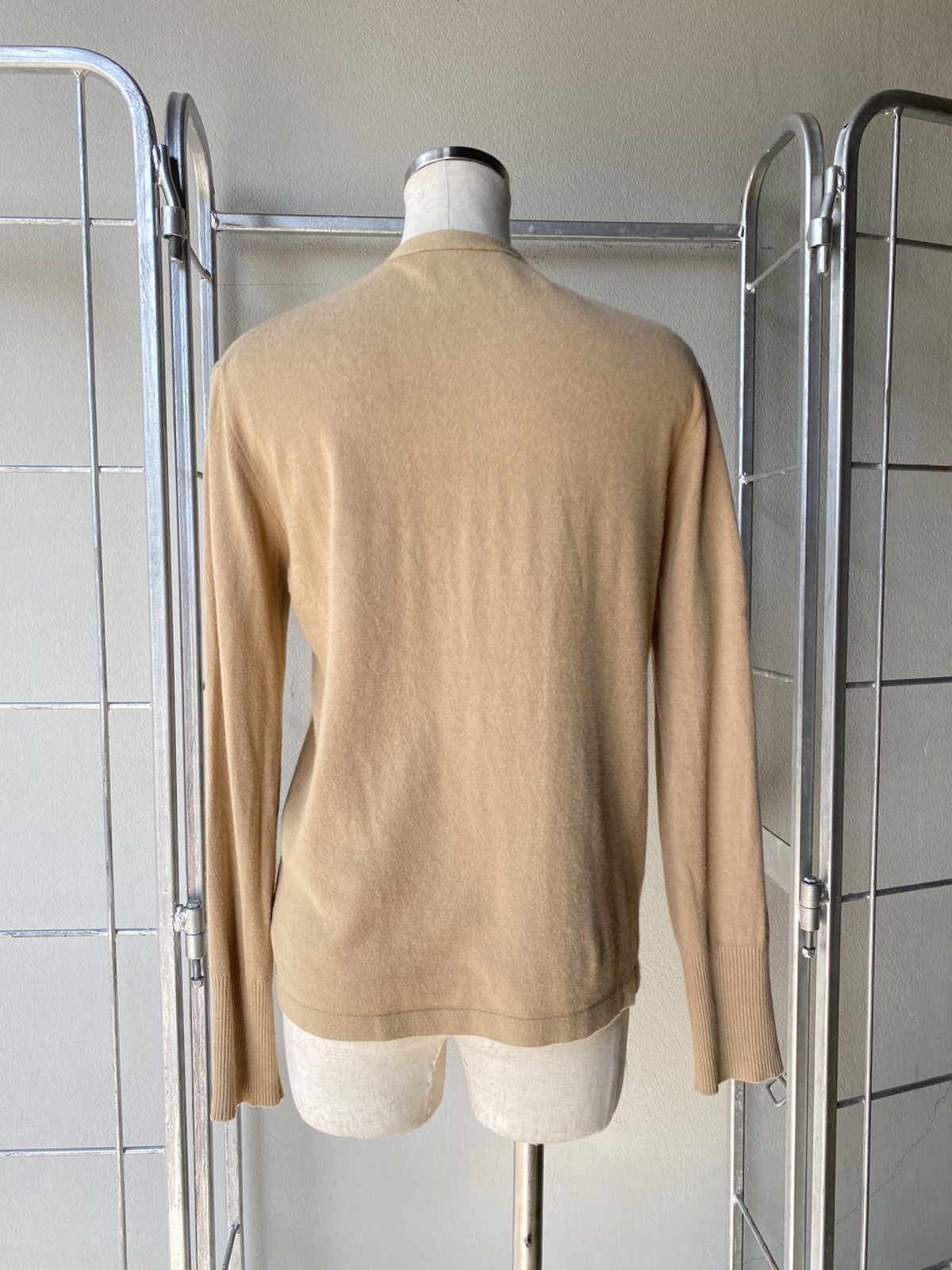 Marella MARELLA Brown Soft Knit Deep-V Cardigan Size M / US 6-8 / IT 42-44 - 8 Thumbnail