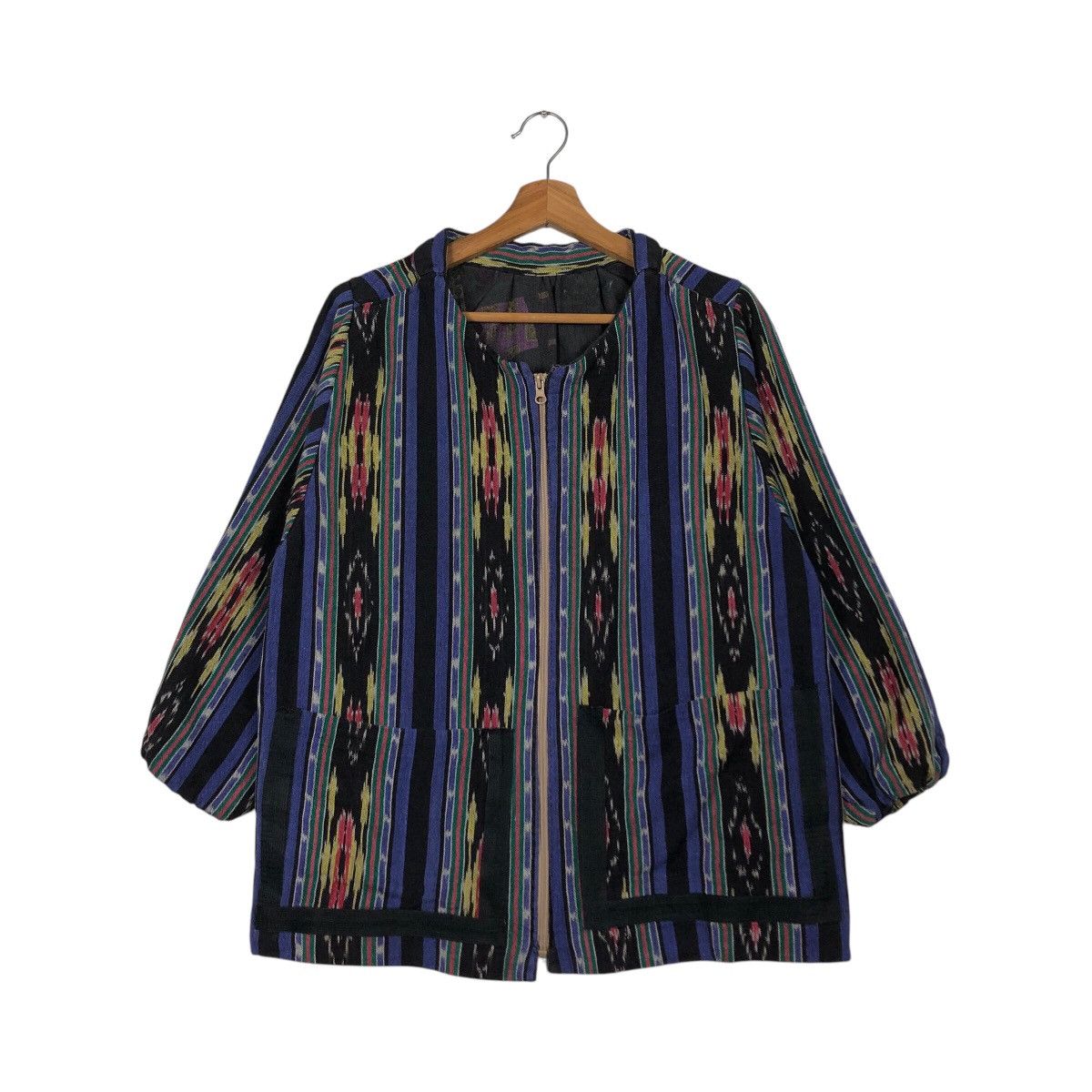 Japanese Brand Vintage Zipper Knit Zipper Jacket Unknown Brand Coogi Style Size US M / EU 48-50 / 2 - 2 Thumbnail