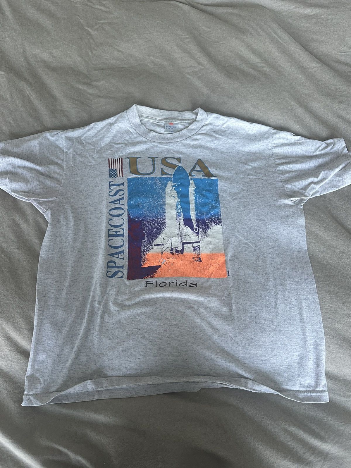 Vintage Vintage Florida USA Space t shirt Size US XL / EU 56 / 4 - 1 Thumbnail