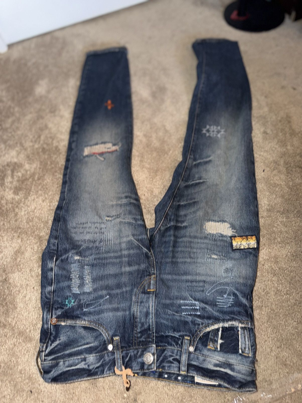 Scotch & Soda Scotch & Soda Distressed Patchwork Jeans Size US 30 / EU 46 - 1 Thumbnail