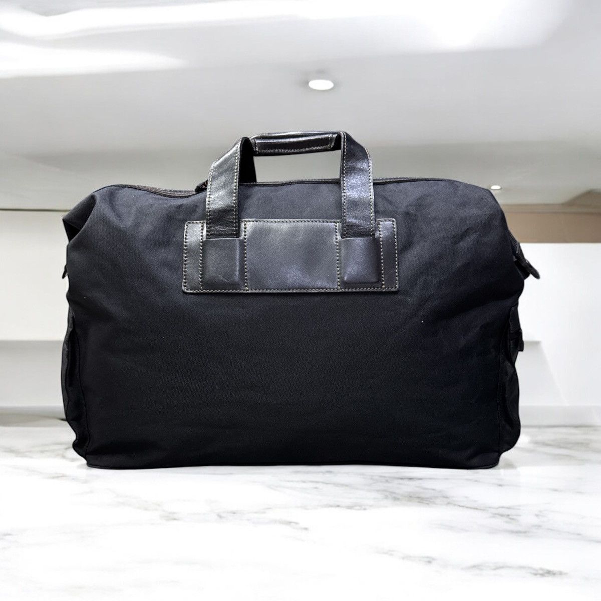 Issey Miyake VTG ISSEY MIYAKE FABRIC & LEATHER TRAVEL BAG Size ONE SIZE - 2 Thumbnail