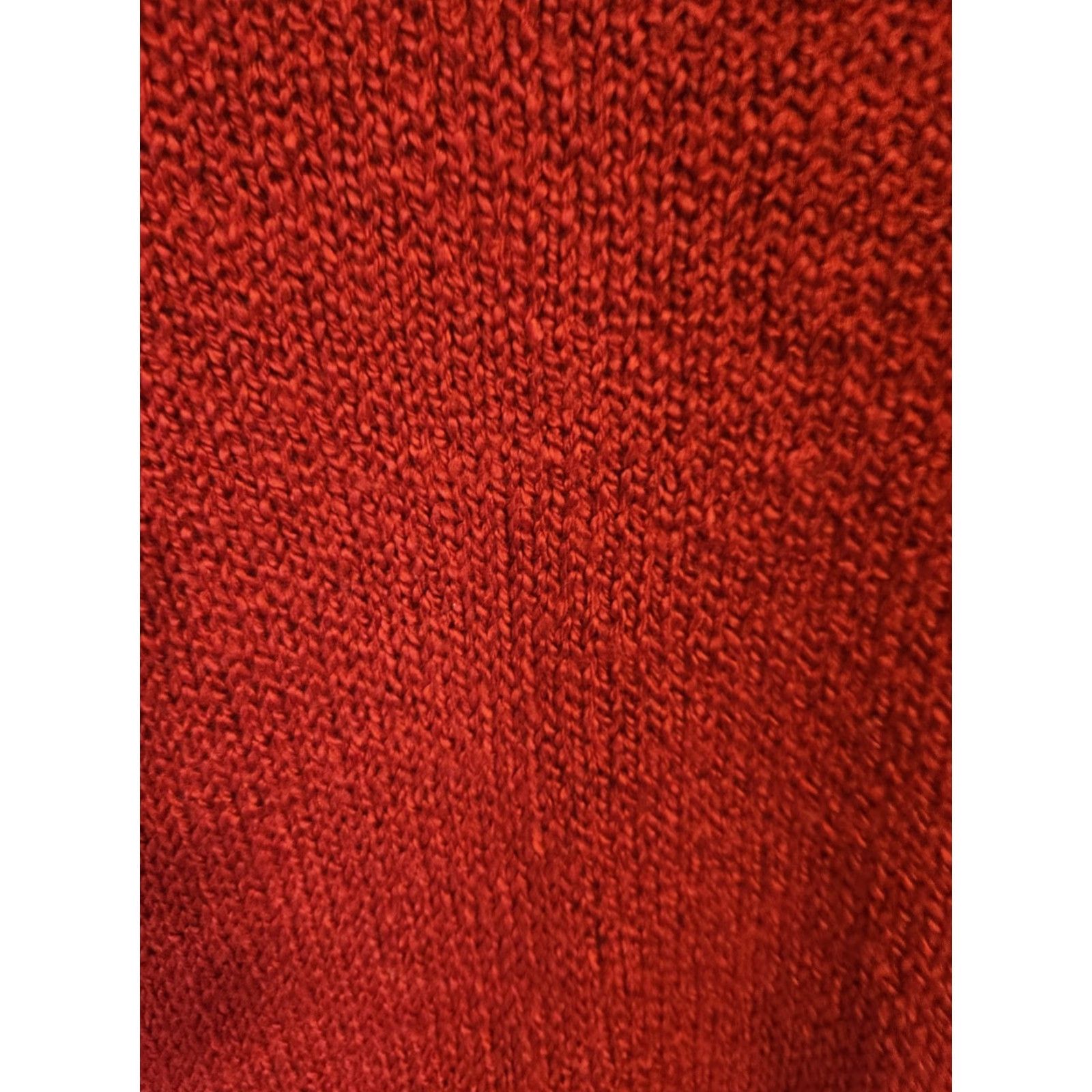 Avenue Avenue Red Ribbed Trim Cozy Crew Neck Tunic Sweater 2X 22 24 Size XXL / US 16-18 / IT 52-54 - 2 Thumbnail