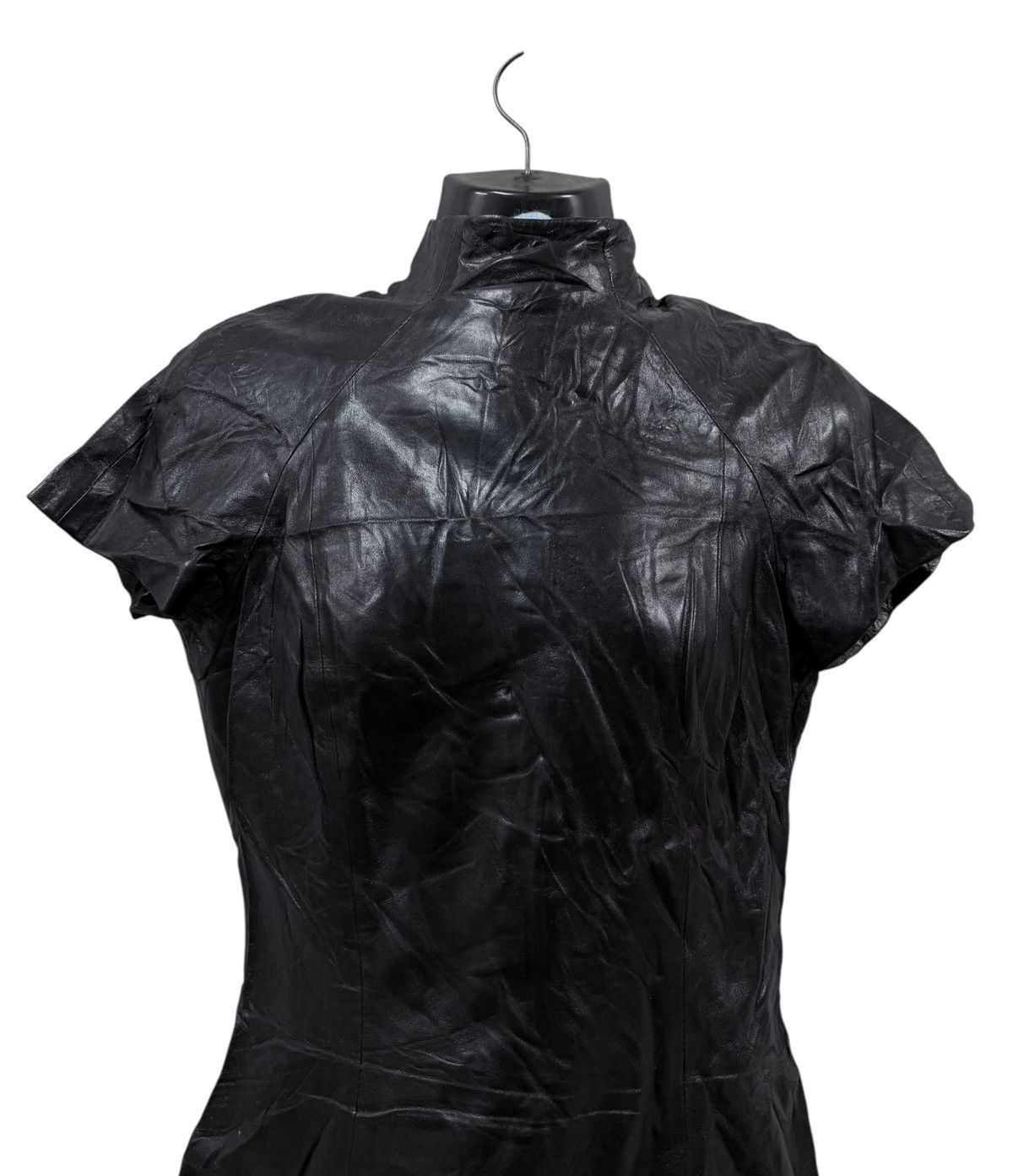 Gucci Vtg💥Gucci Era Tom ford Designer Dress Leather Black Size M / US 6-8 / IT 42-44 - 5 Thumbnail