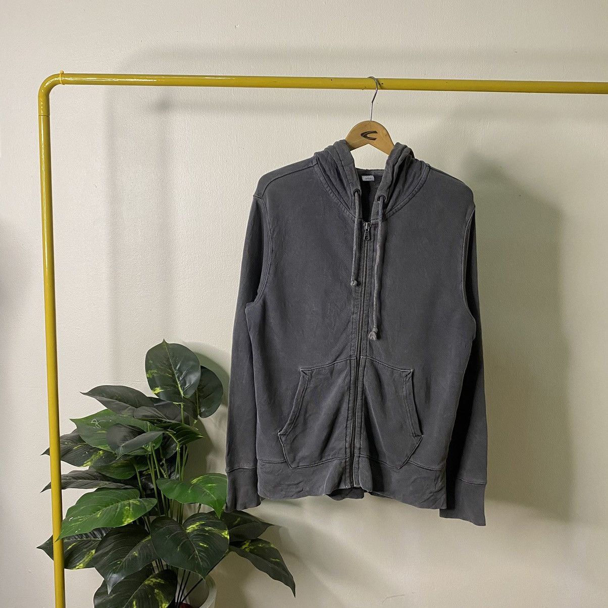 Gap Vintage 2000s GAP Faded Grey Zip Up Hoodie Kanye West Style Size US M / EU 48-50 / 2 - 1 Thumbnail
