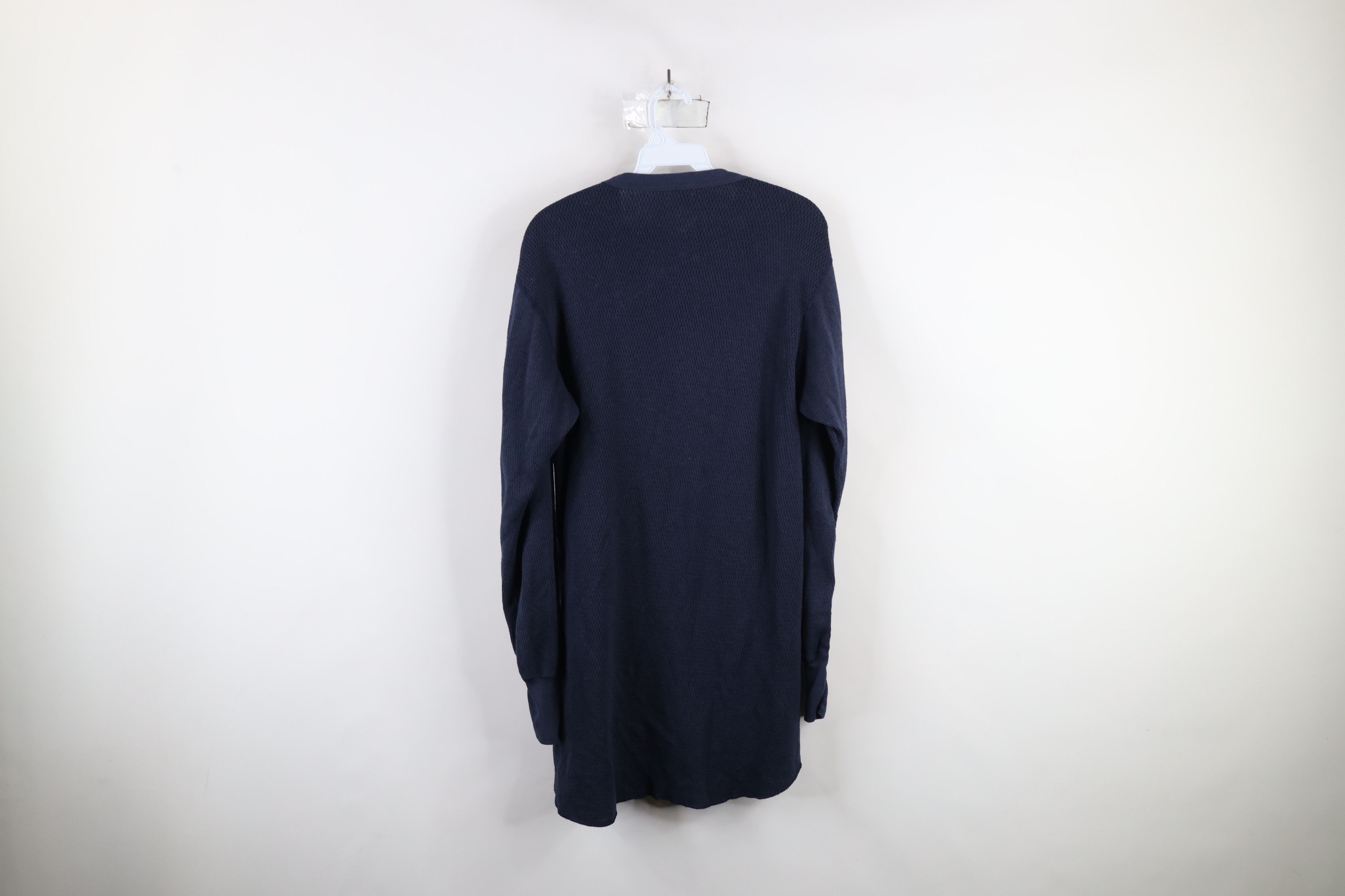 Vintage Vintage 90s Streetwear Waffle Knit Long Sleeve T-Shirt Size US XXL / EU 58 / 5 - 7 Thumbnail
