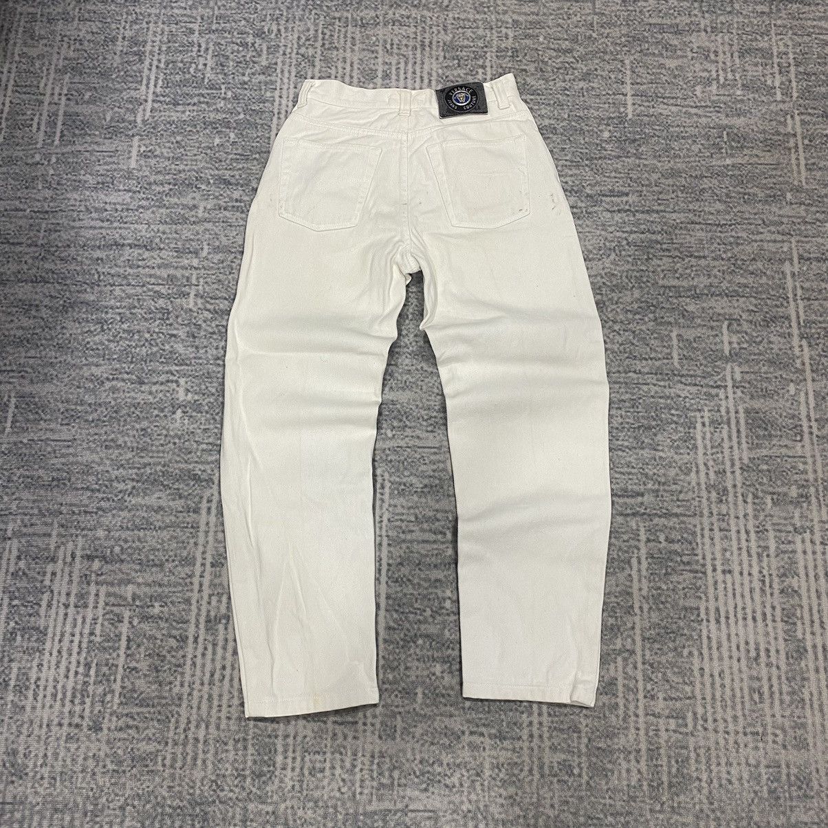 Versace × Versace Jeans Couture Sick☠️ Versace White Denim Jeans 90s Size US 29 - 14 Thumbnail