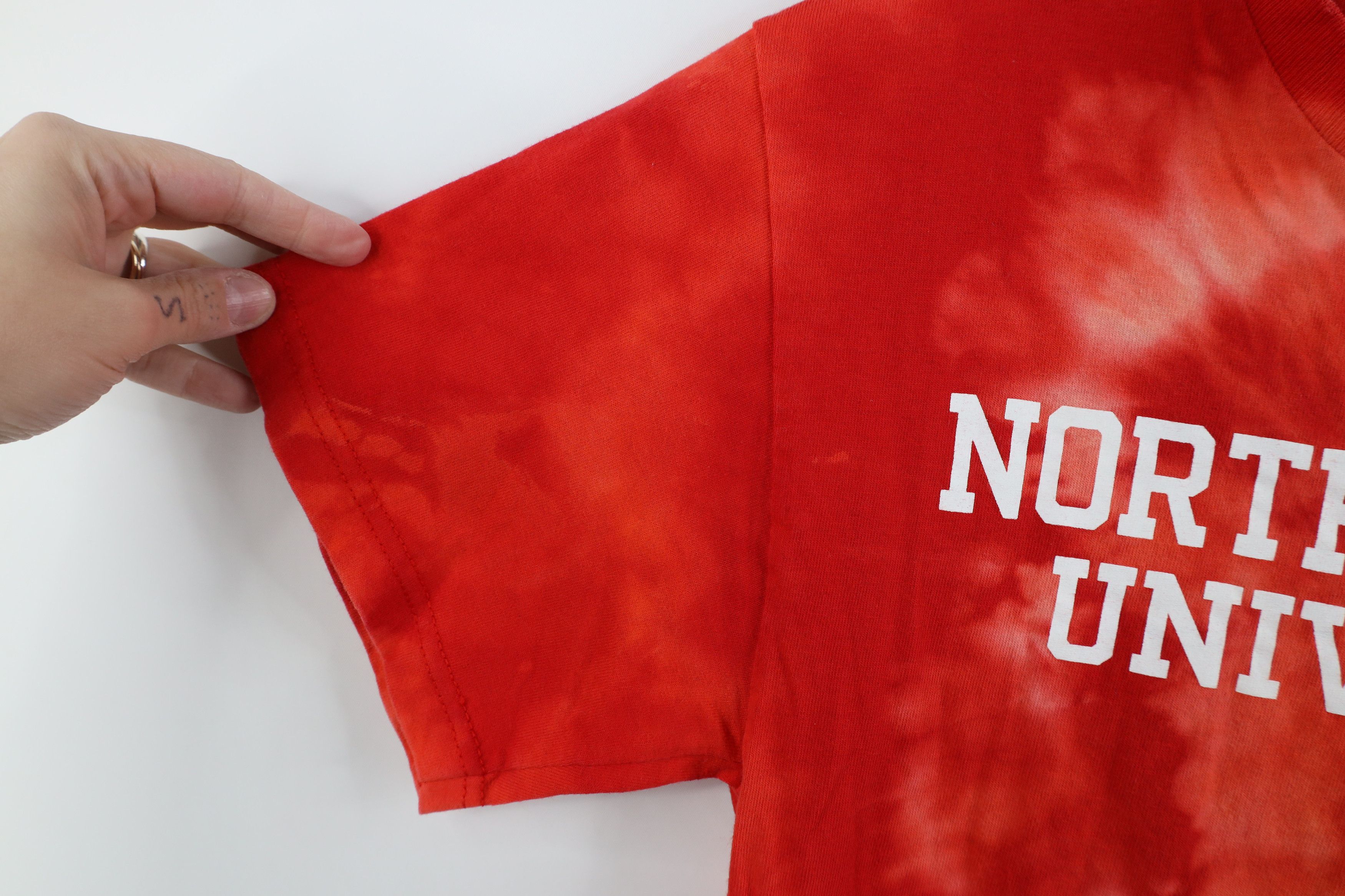 Vintage Vintage Y2K Spell Out Northeastern University T-Shirt Red Size S / US 4 / IT 40 - 5 Thumbnail