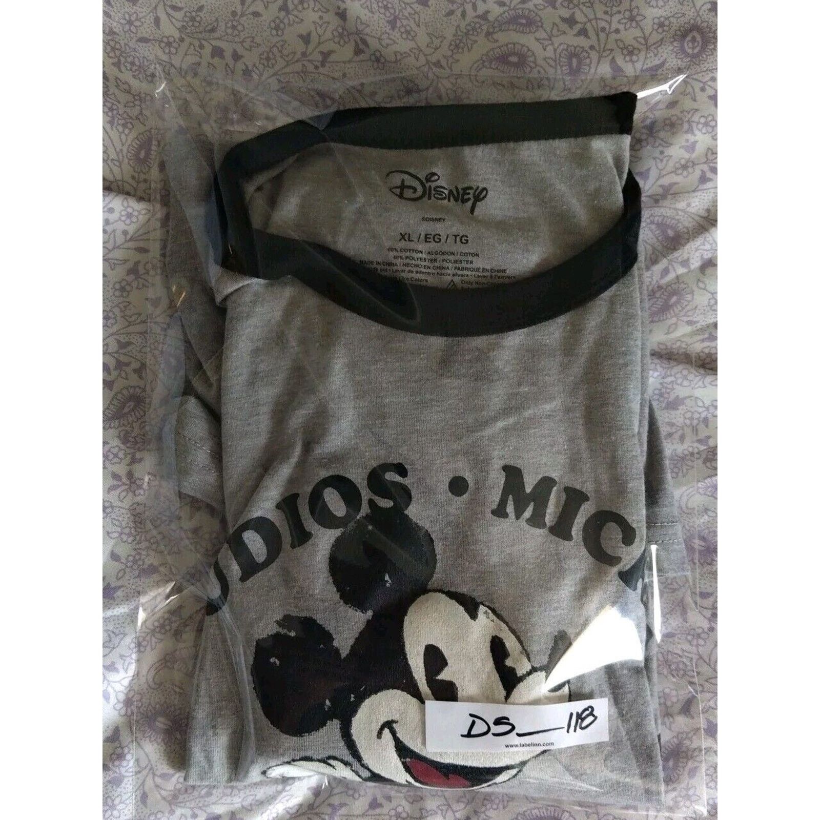 Disney Walt Disney Studios 1928 Mickey Mouse Distressed Ringer Lrg. Size US XL / EU 56 / 4 - 4 Thumbnail