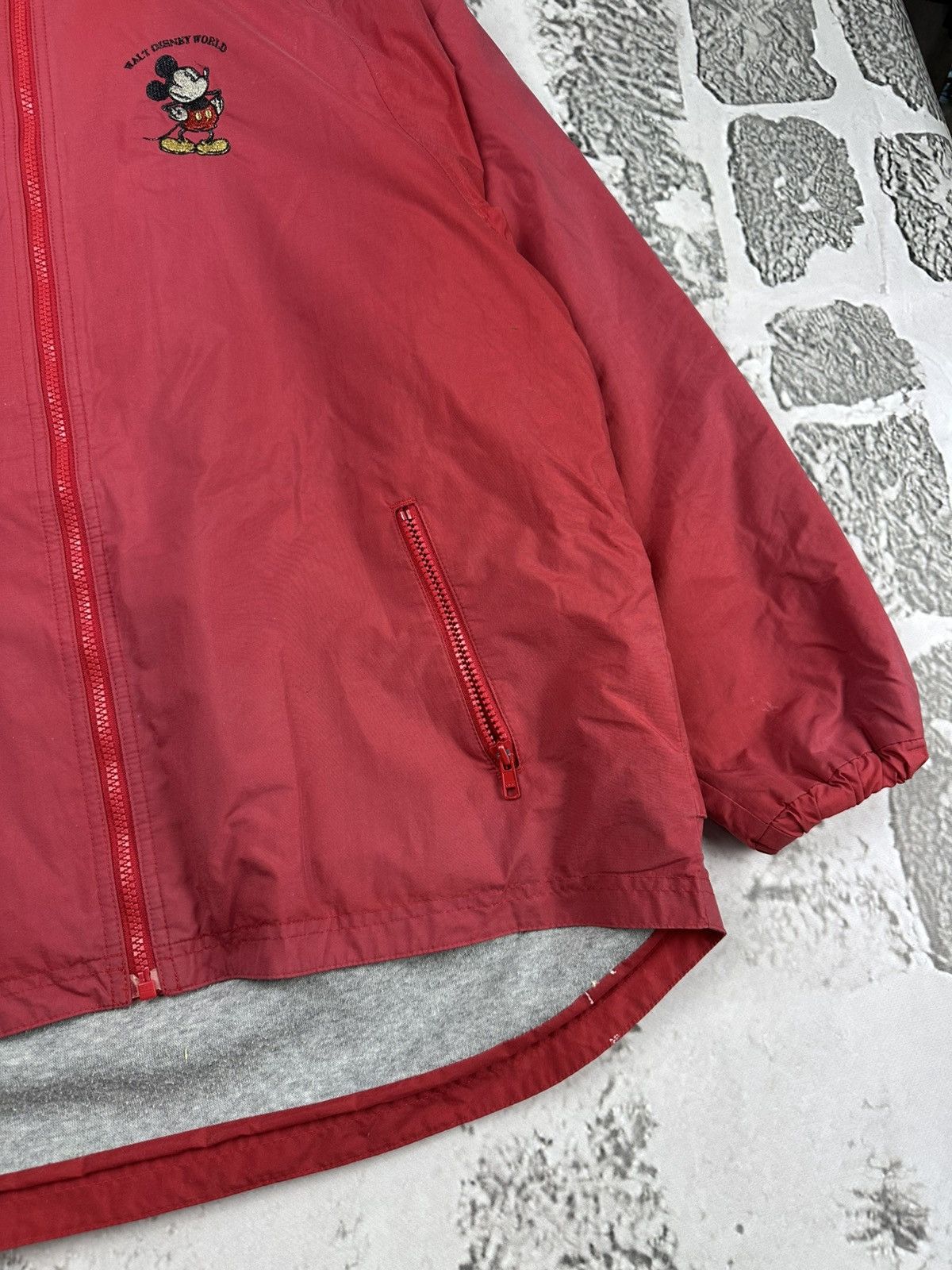 Disney Vintage 90s Walt Disney World Mickey Mouse Red nylon Jacket Size US L / EU 52-54 / 3 - 3 Thumbnail